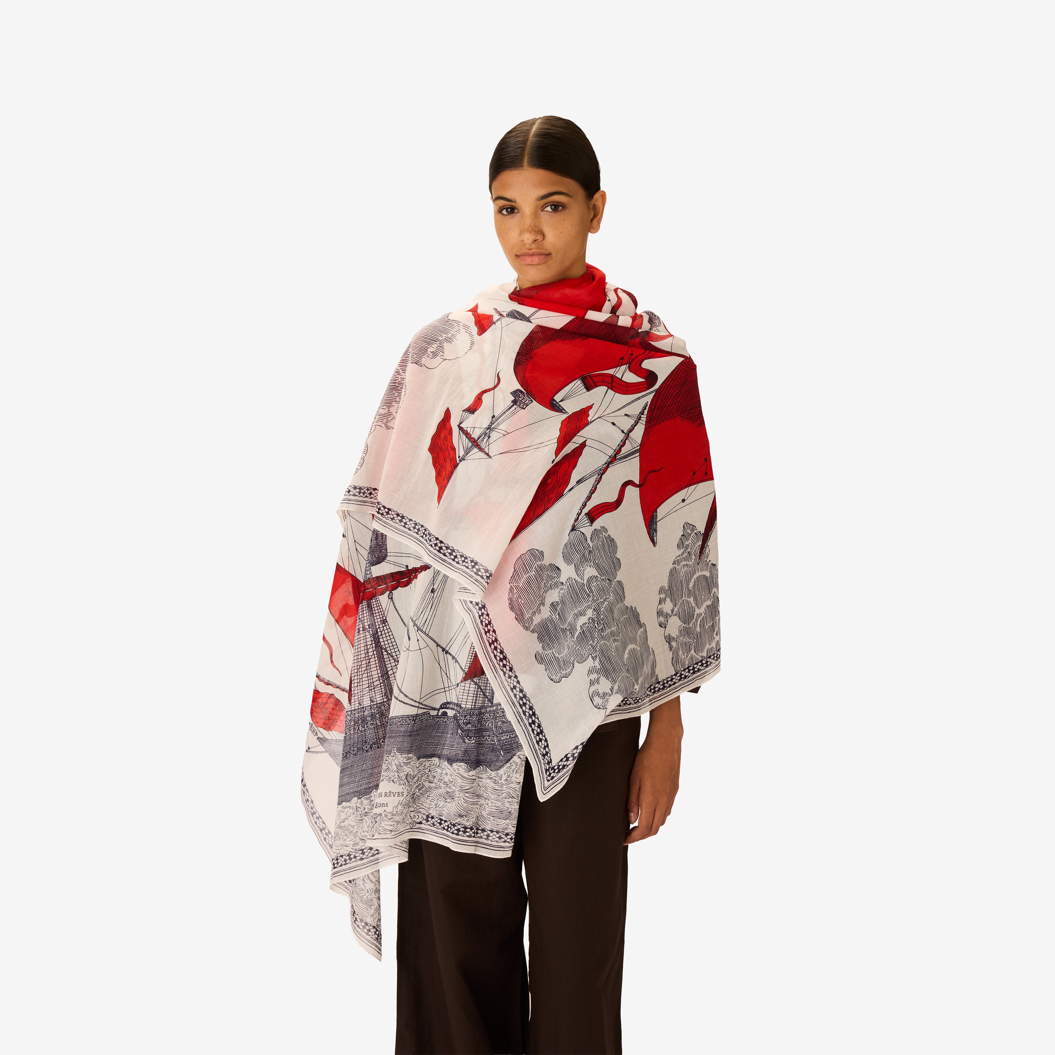 Écharpe 100 - Des Rives et des Reves - Rouge