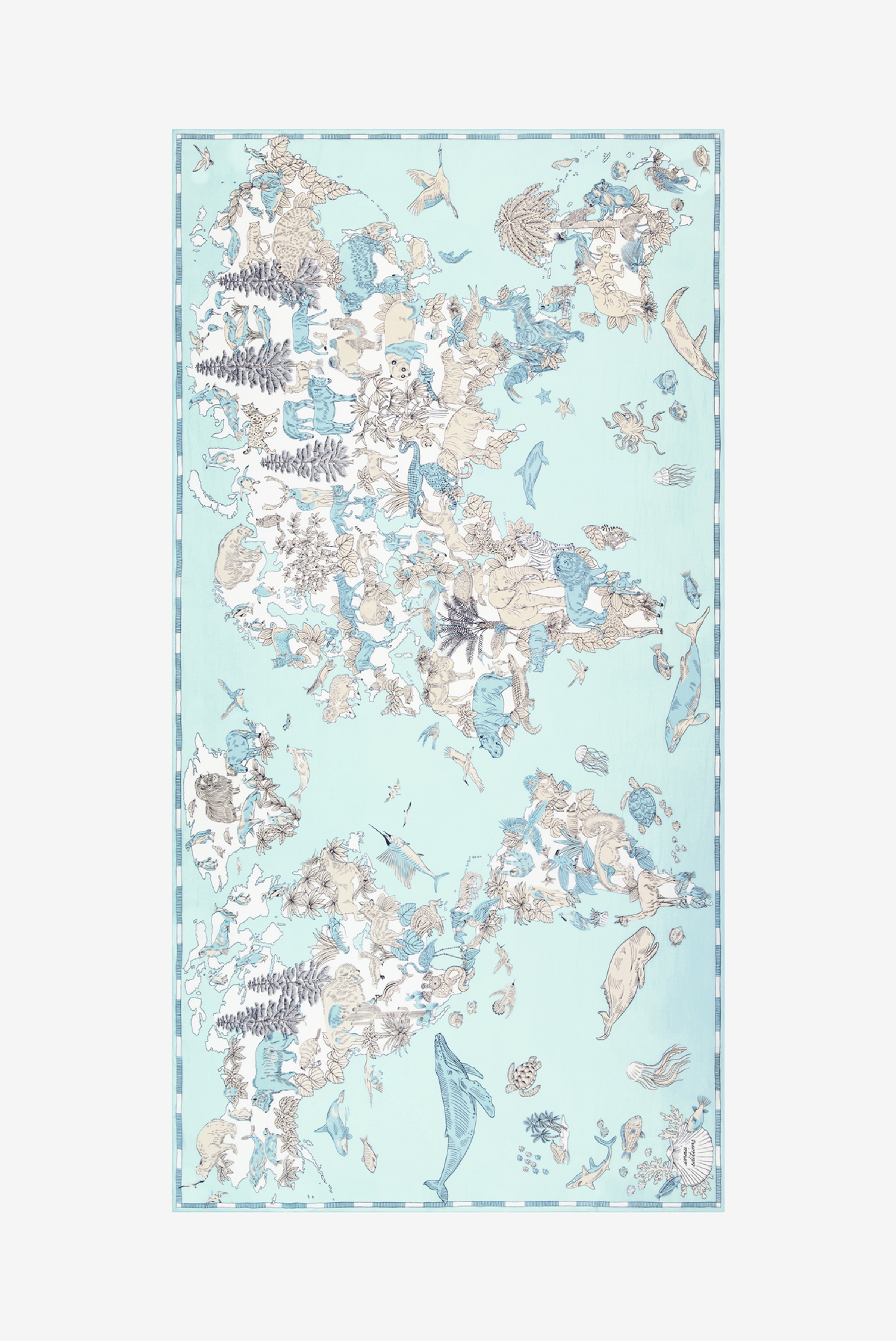 Écharpe 100 - Atlas - Turquoise