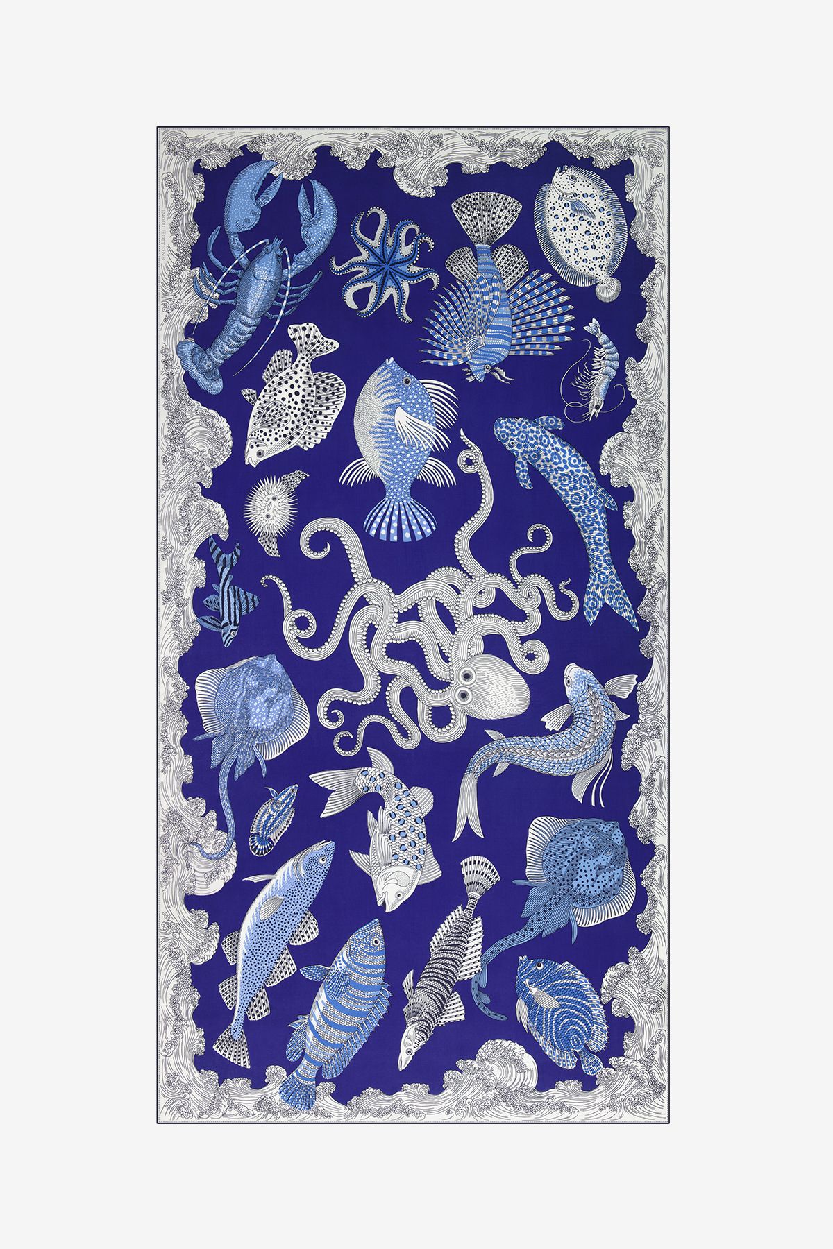 Écharpe  100 - Poseidon - Bleu