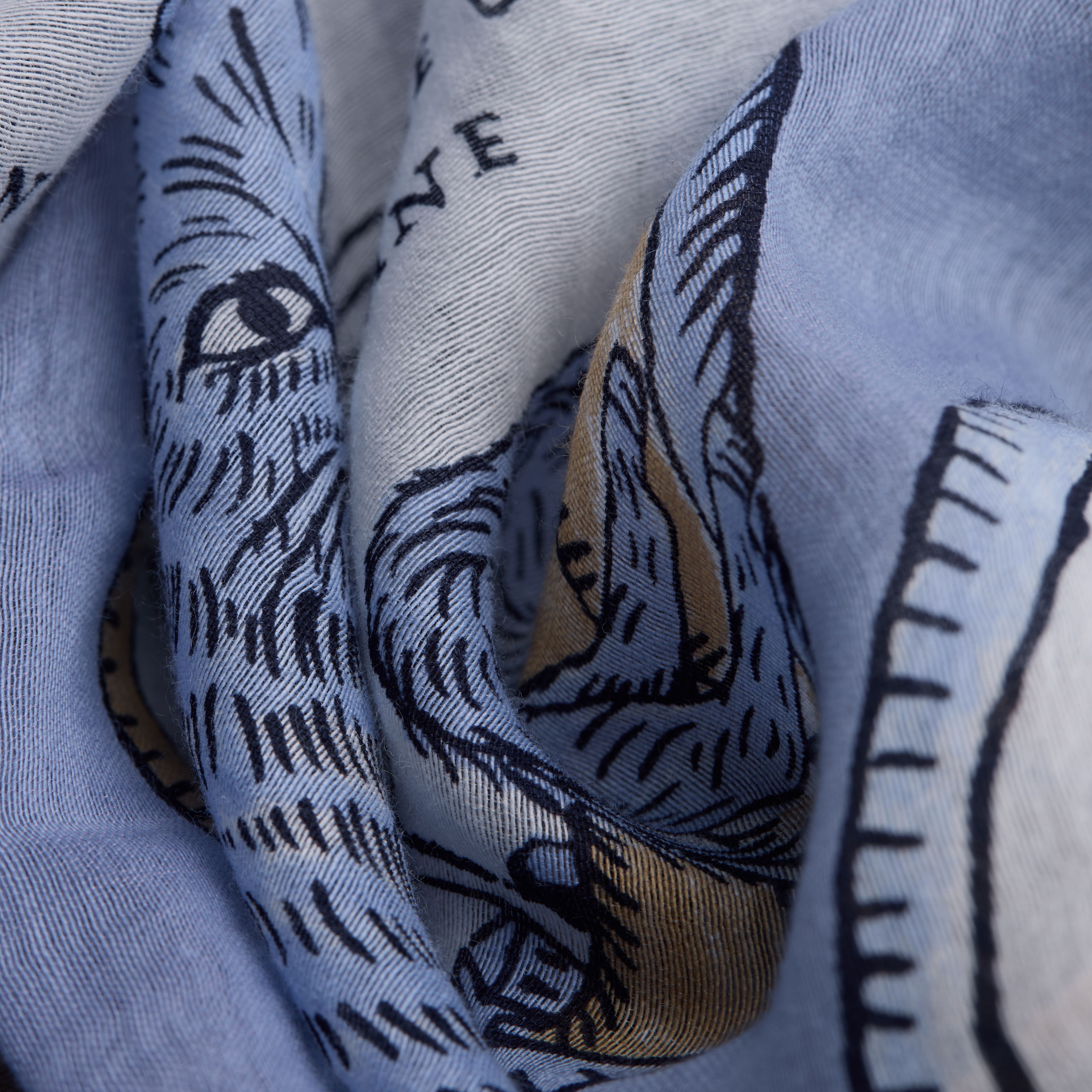 Schal 100 - Chance Inoui - Blau