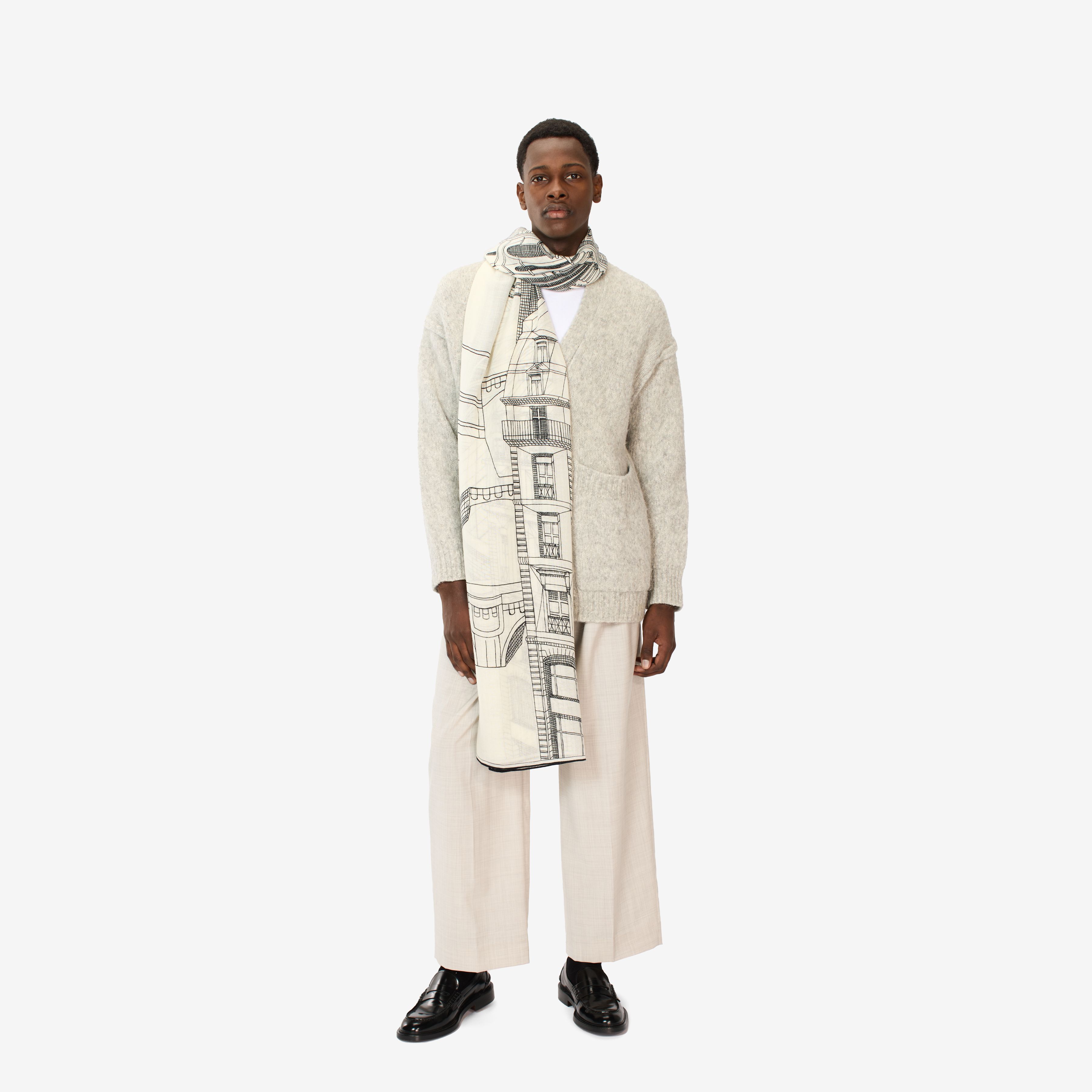 Scarf 100 - Paris - White