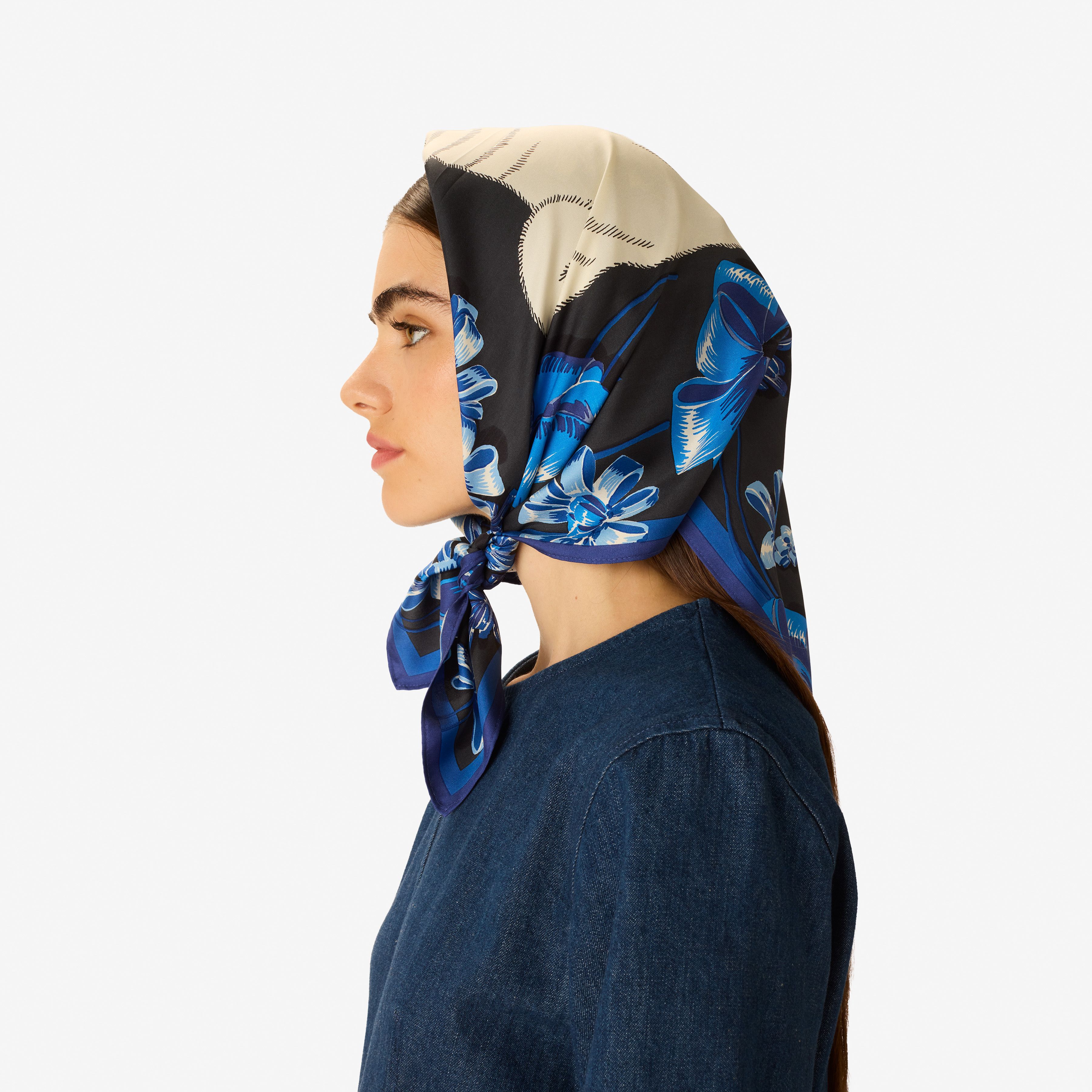 Carré 65 - Toutou - Bleu