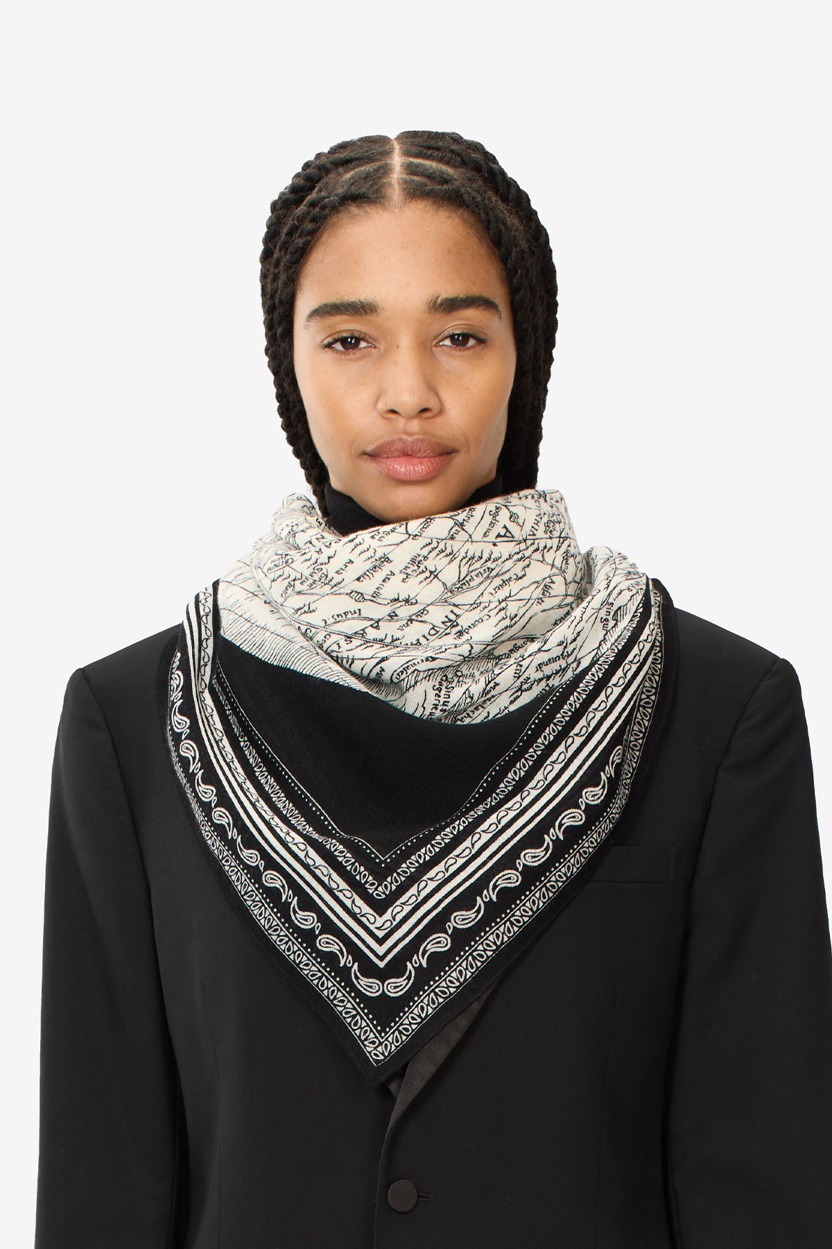 Carré 130 - Mappemonde - Noir