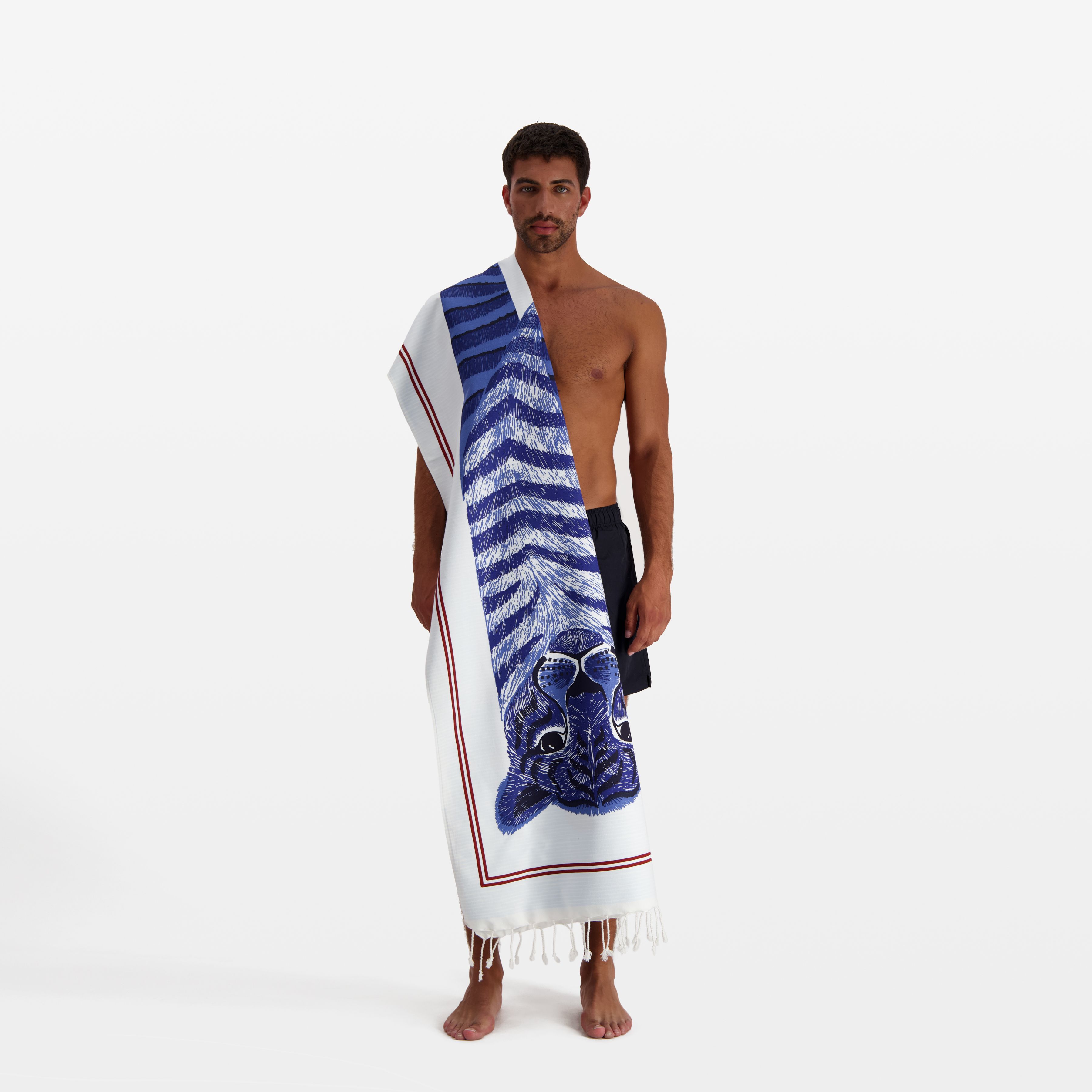 Fouta 100 - King - Bleu