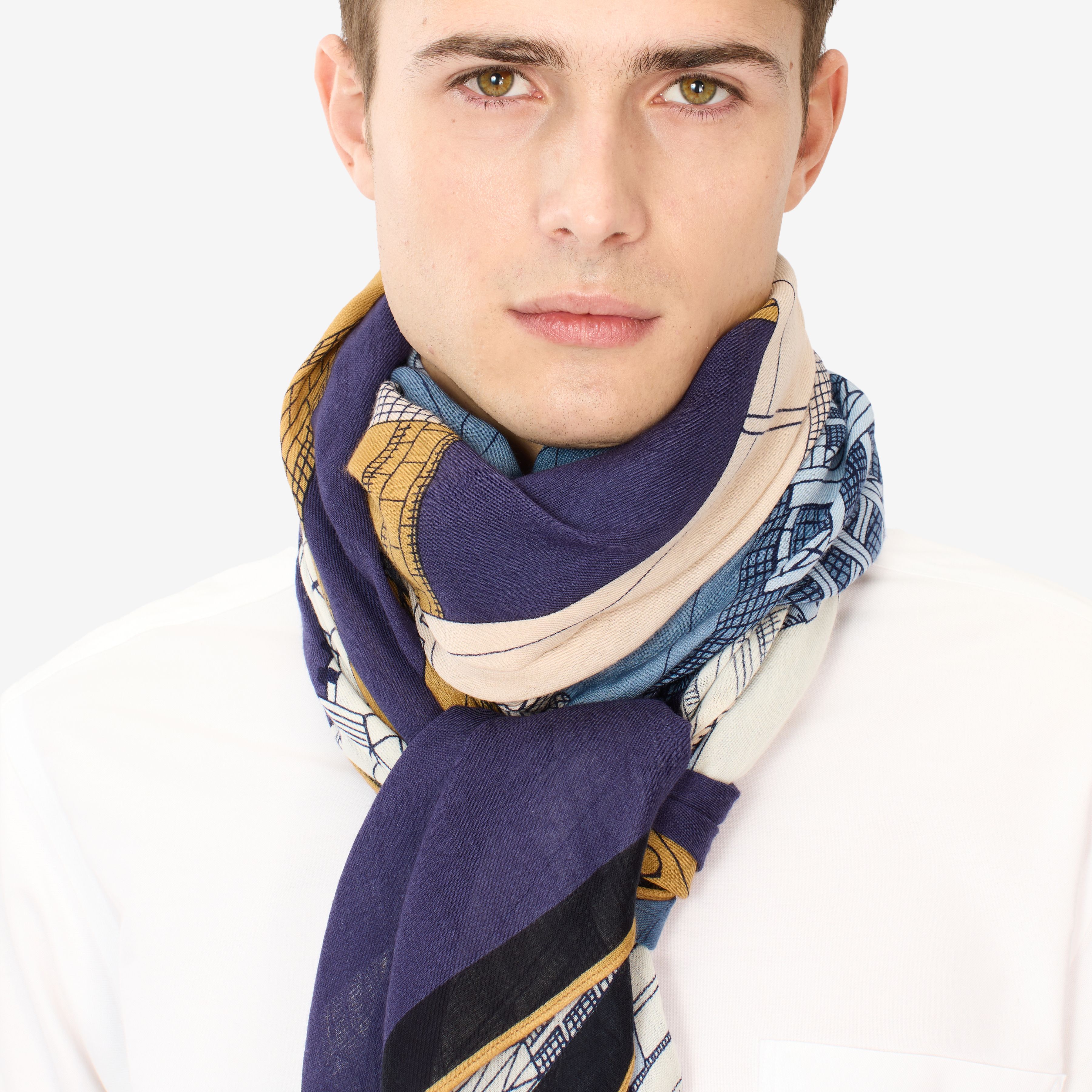 Scarf 100 - Paris - Navy