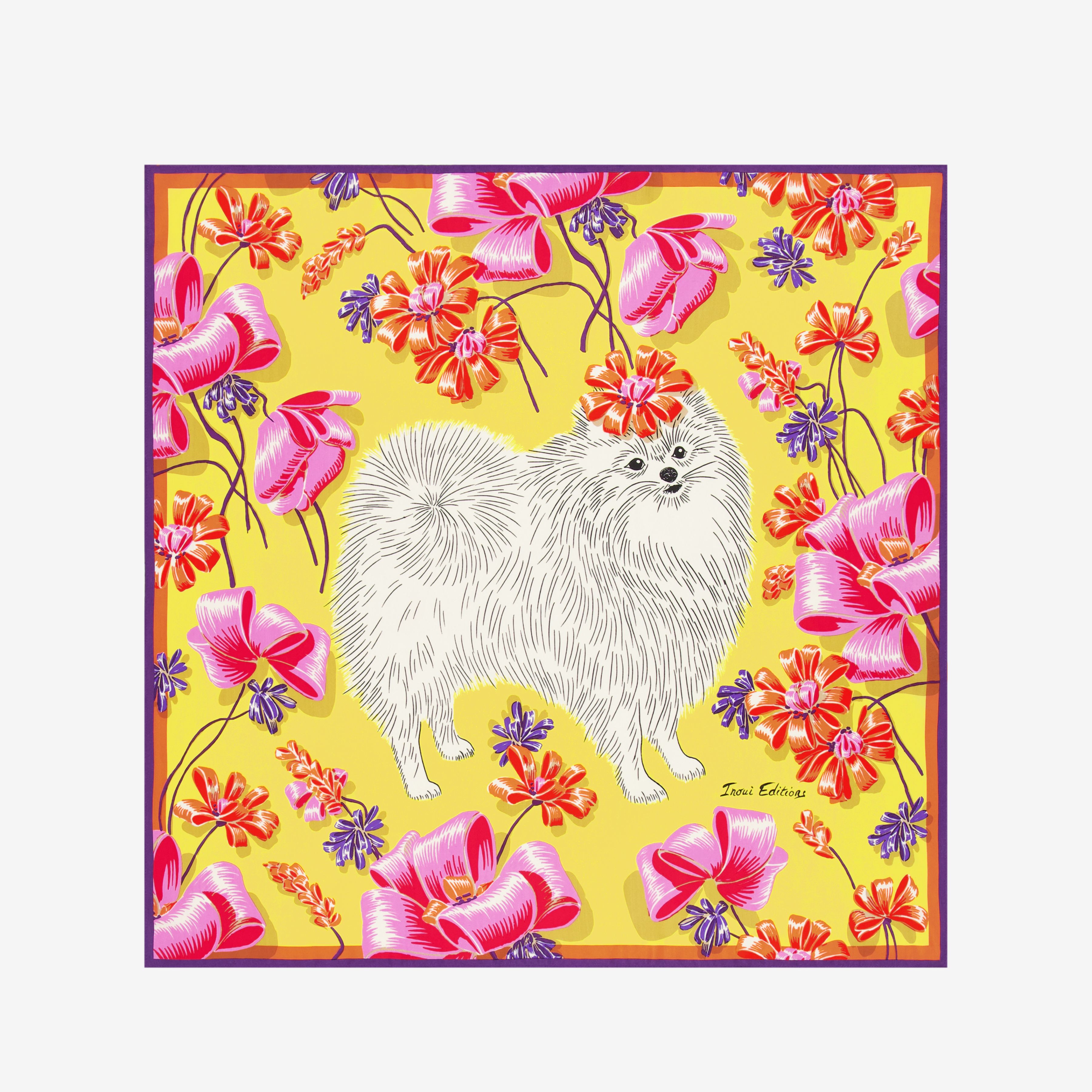 Carré 65 - Toutou - Jaune