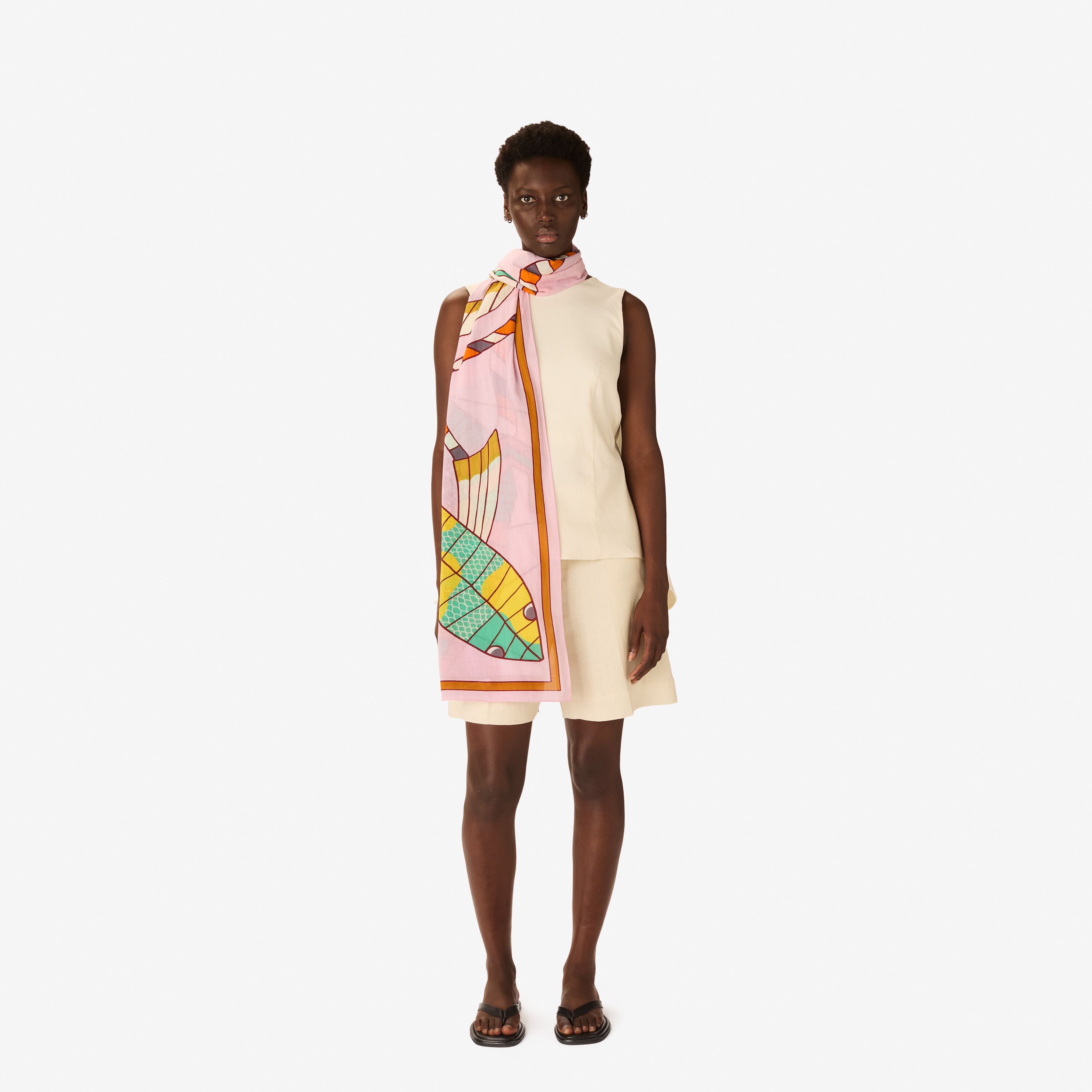 Scarf 100 - Cerfs Volants - Pink