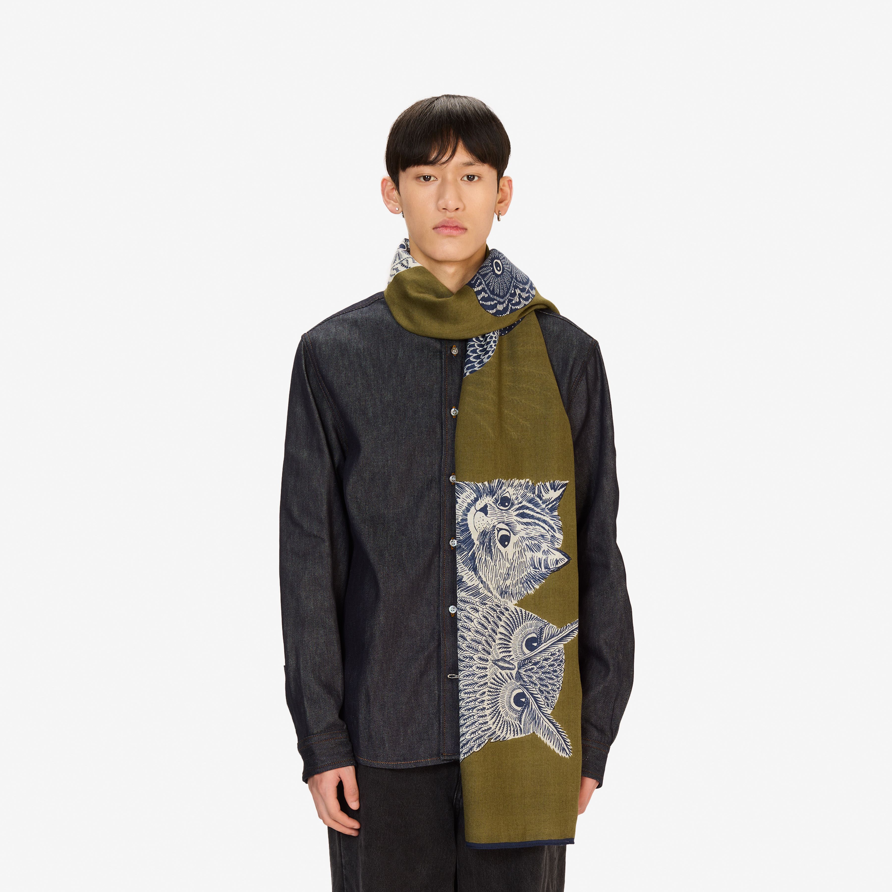 Scarf 80 - Chouette - Khaki