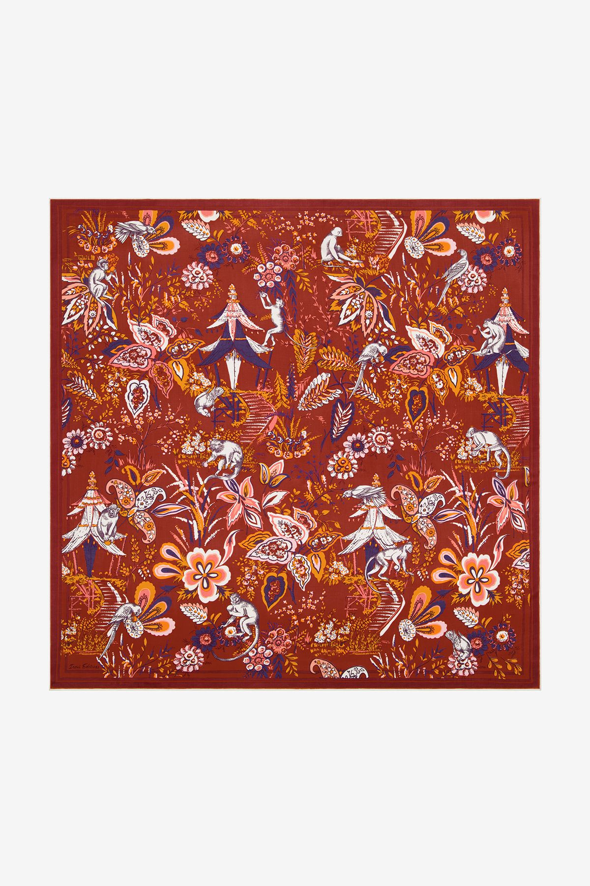 Carré 130 - Pagode - Bois de rose