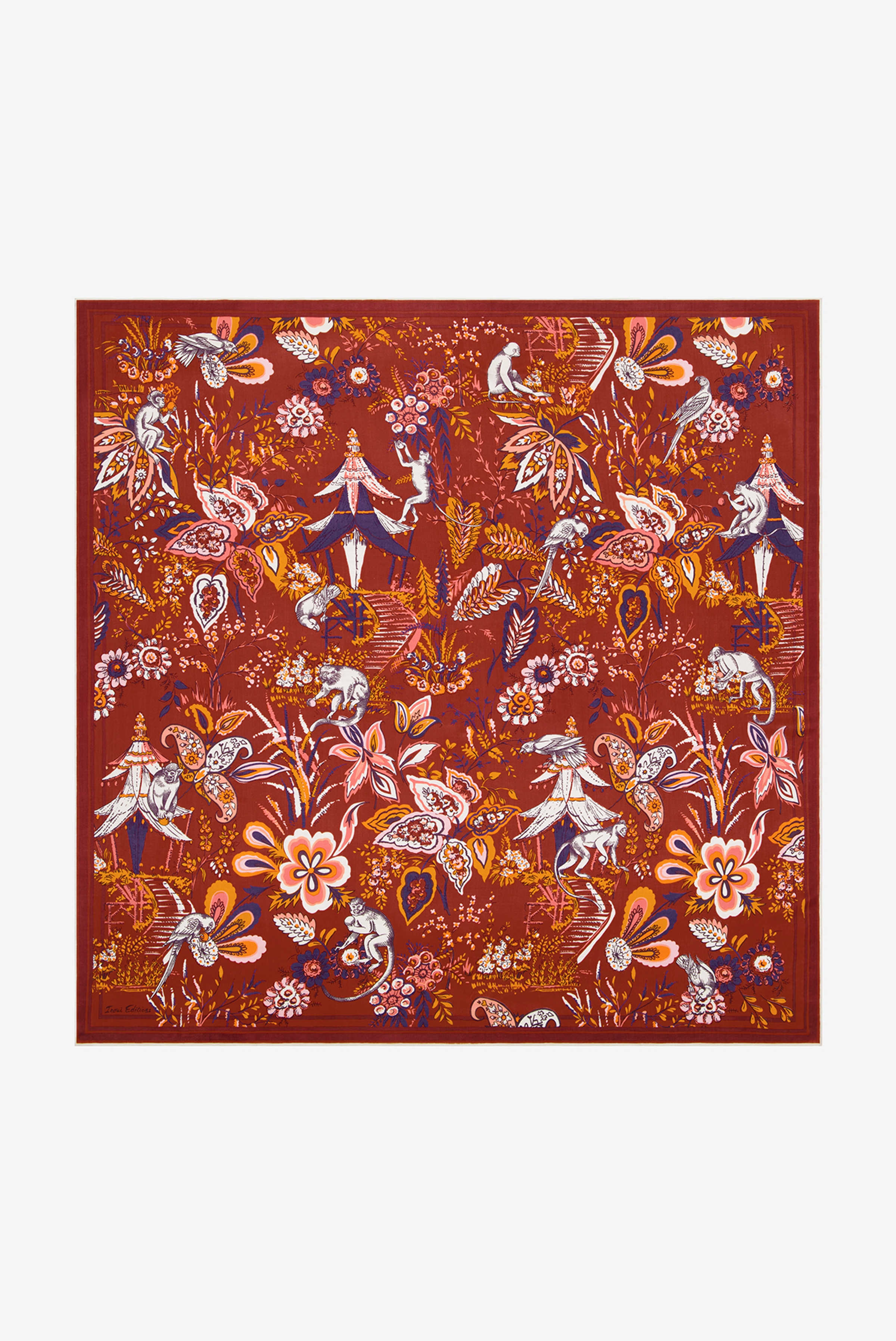 Carré 130 - Pagode - Bois de rose