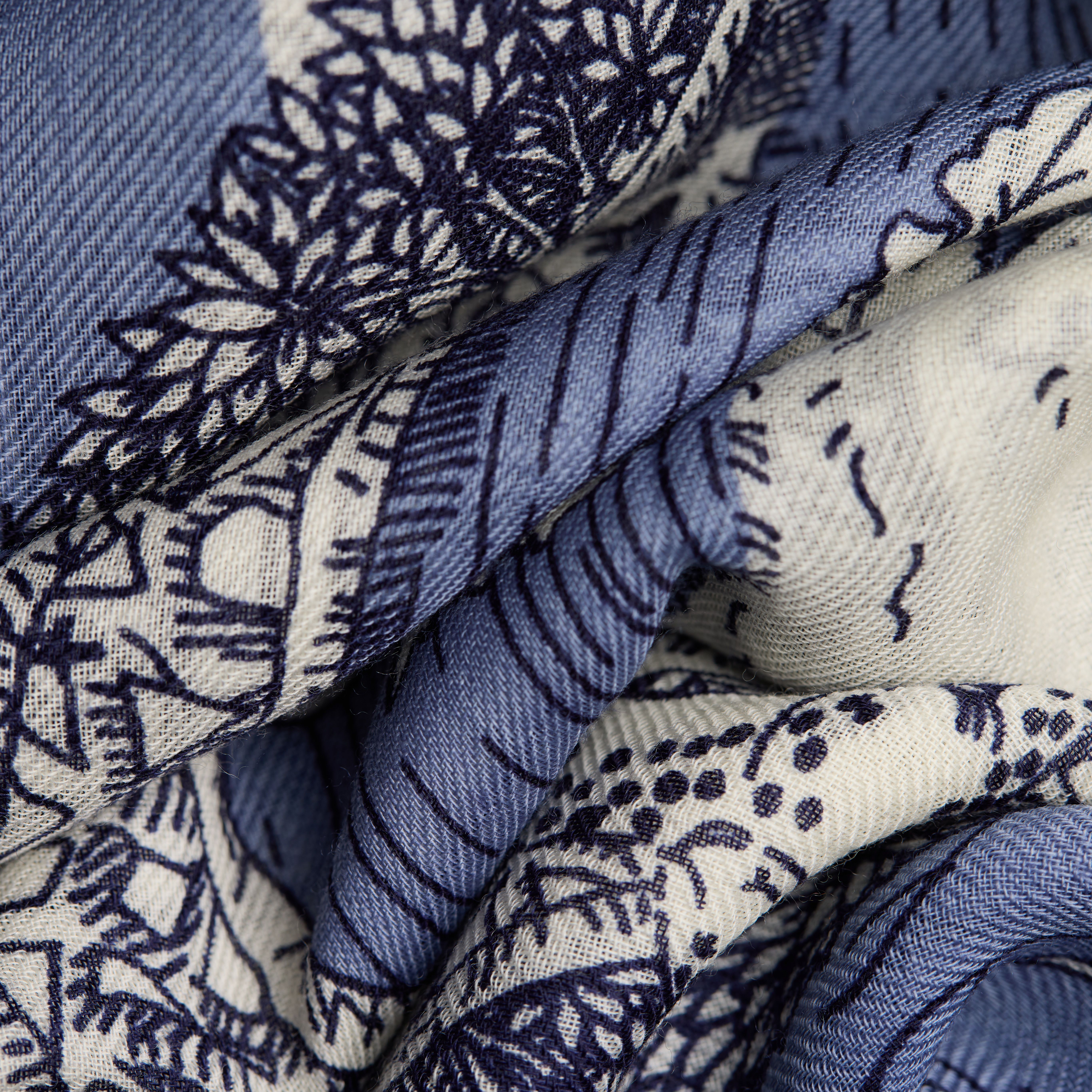 Scarf 100 - Quatre Saisons - Blue