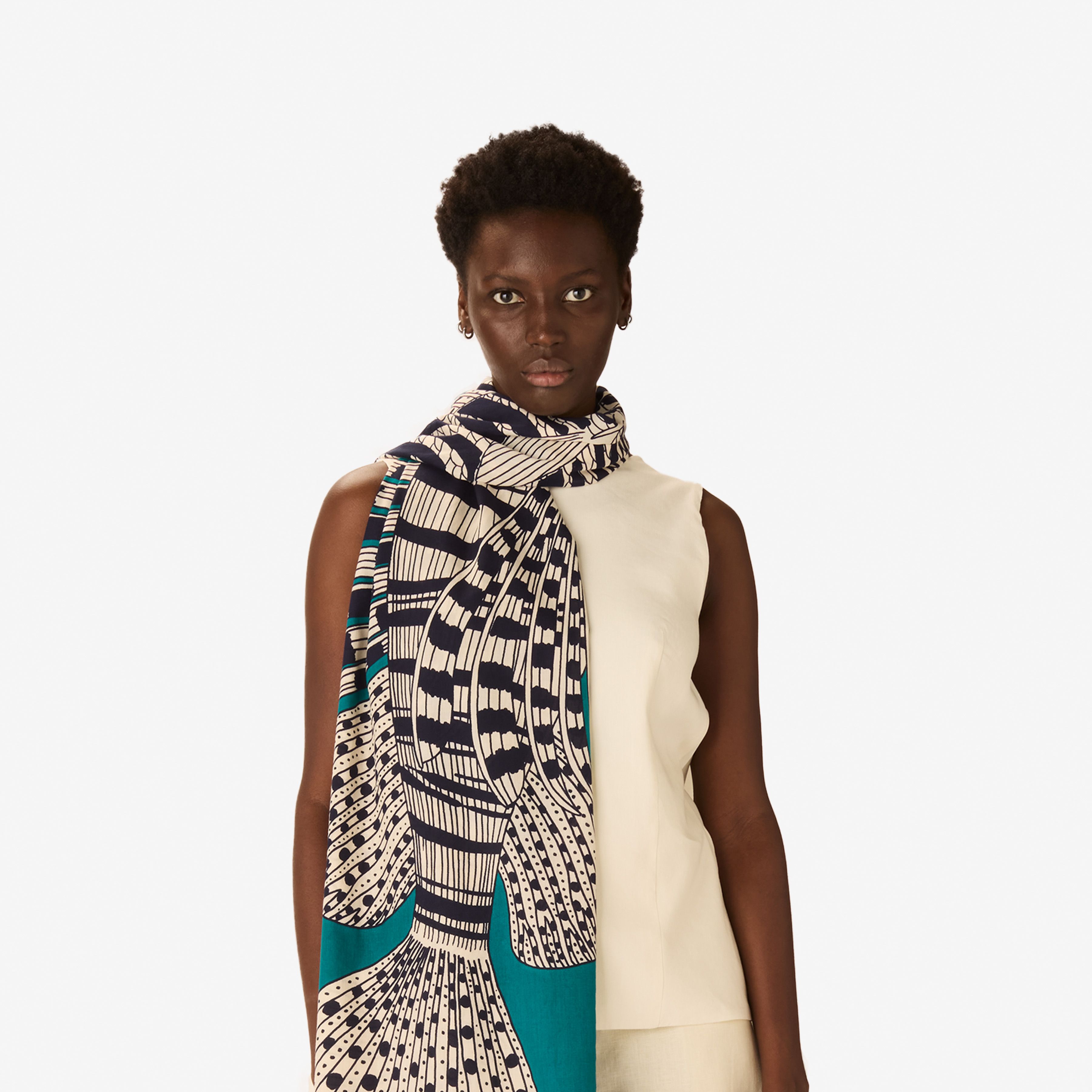 Bufanda 100 - Vague - Turquesa