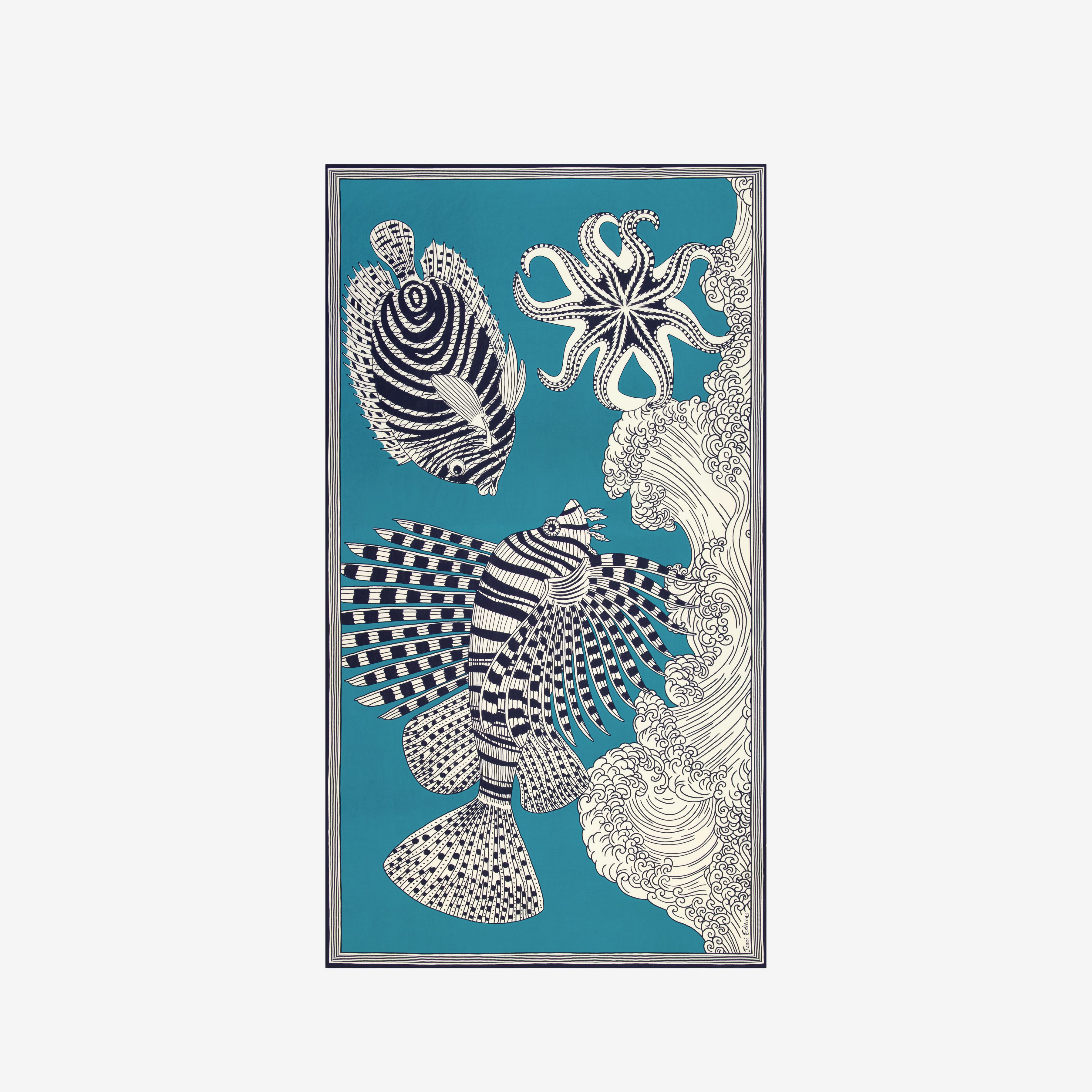 Bufanda 100 - Vague - Turquesa