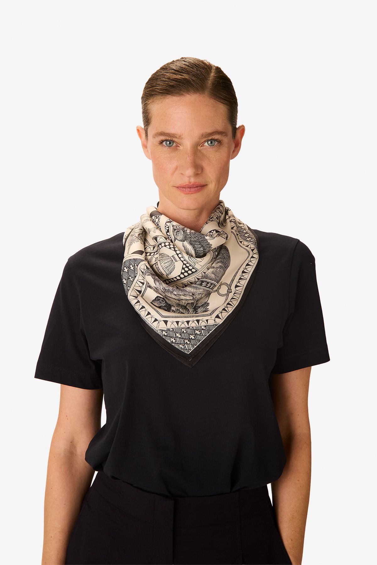 Carré 65 - Barocco - Noir