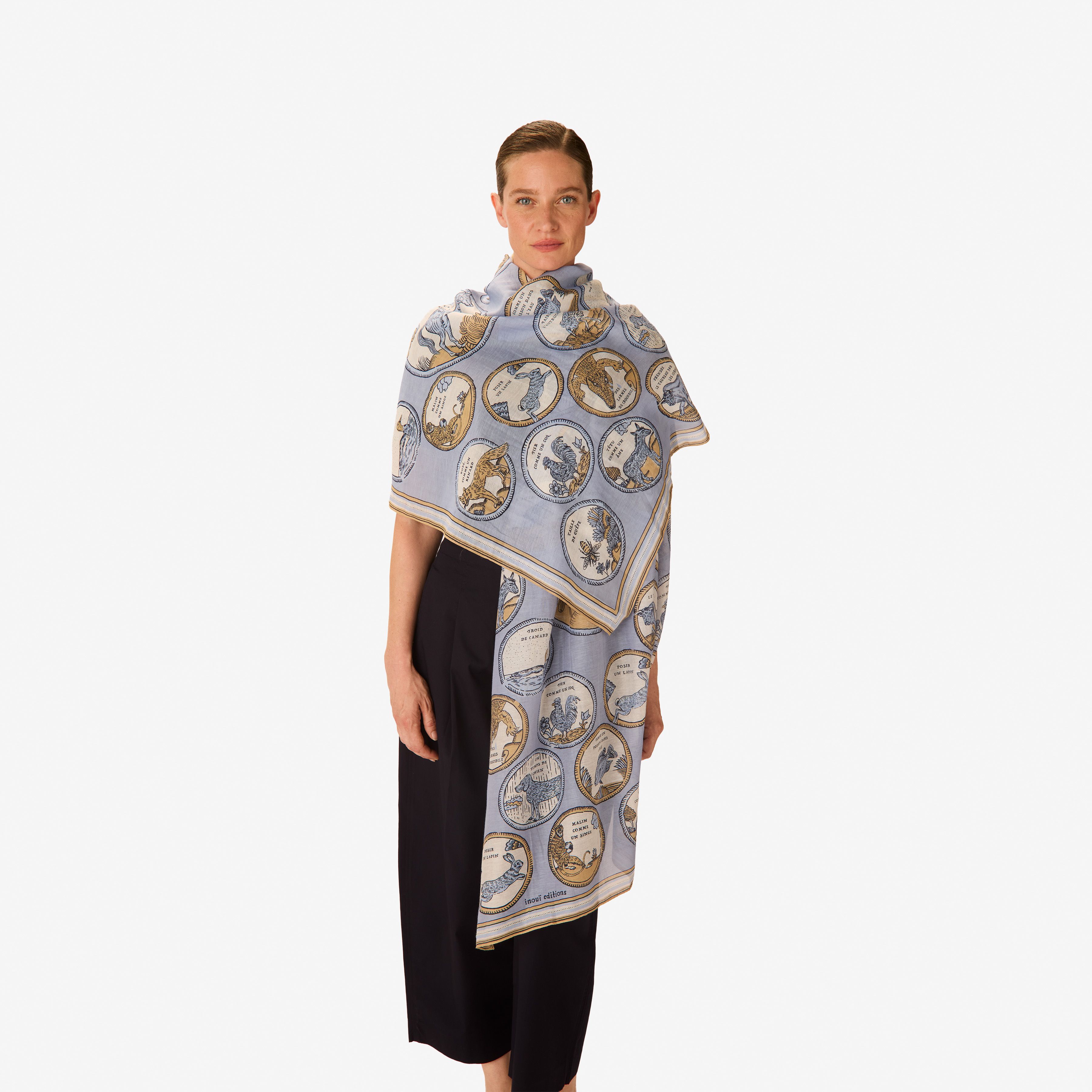 Schal 100 - Chance Inoui - Blau