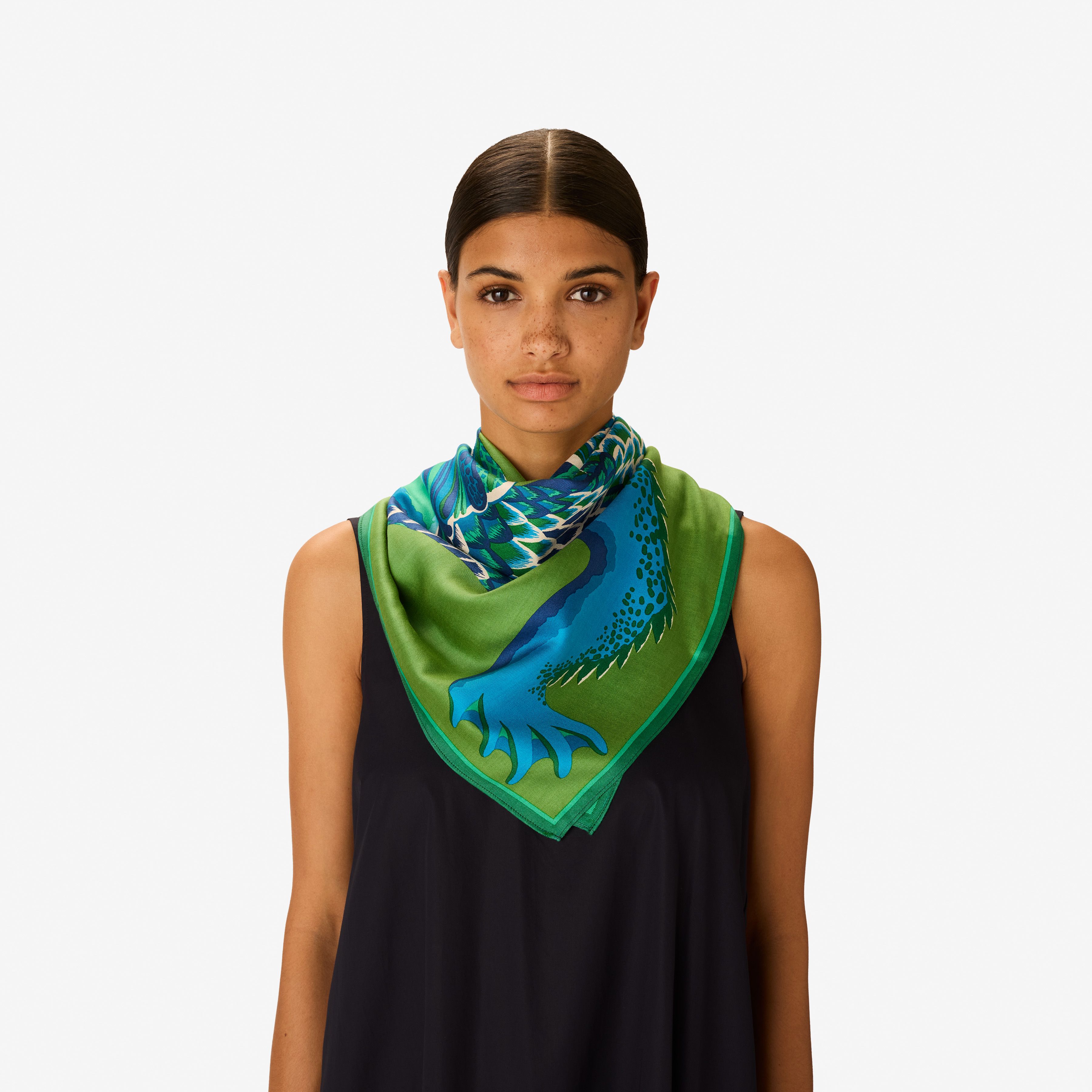 Square 100 - Croco - Green