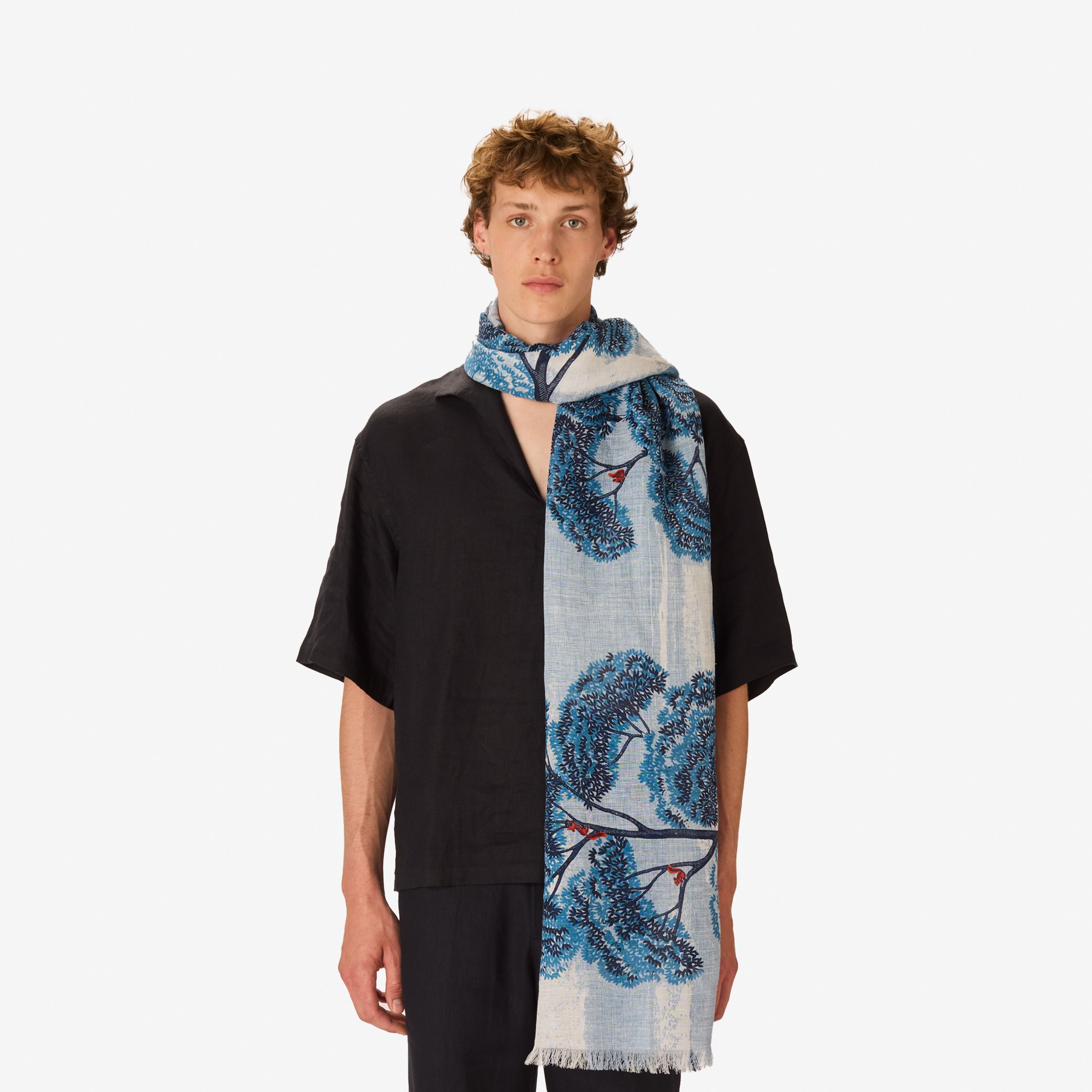 Écharpe 70 - Ambroise - Bleu canard