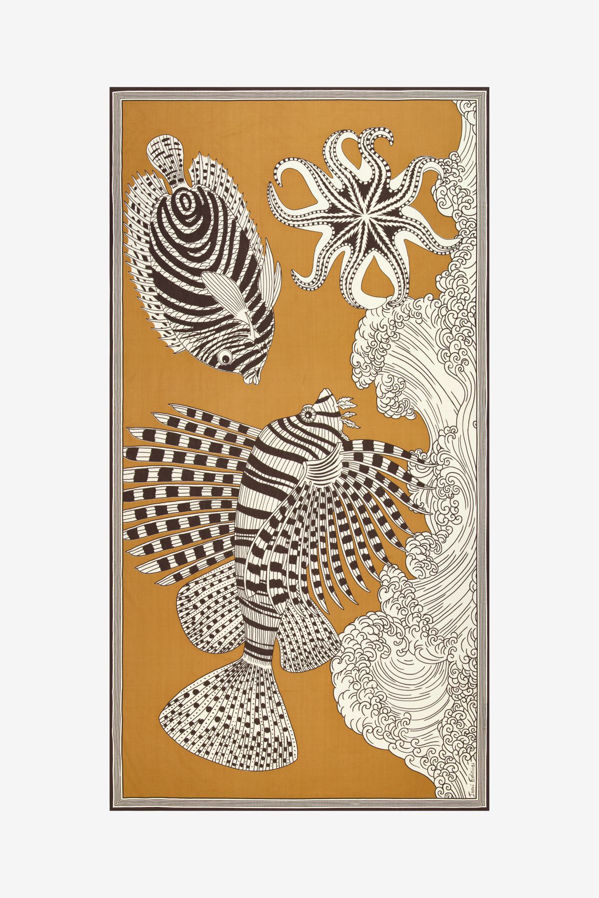 Écharpe 100 - Vague - Mordoré