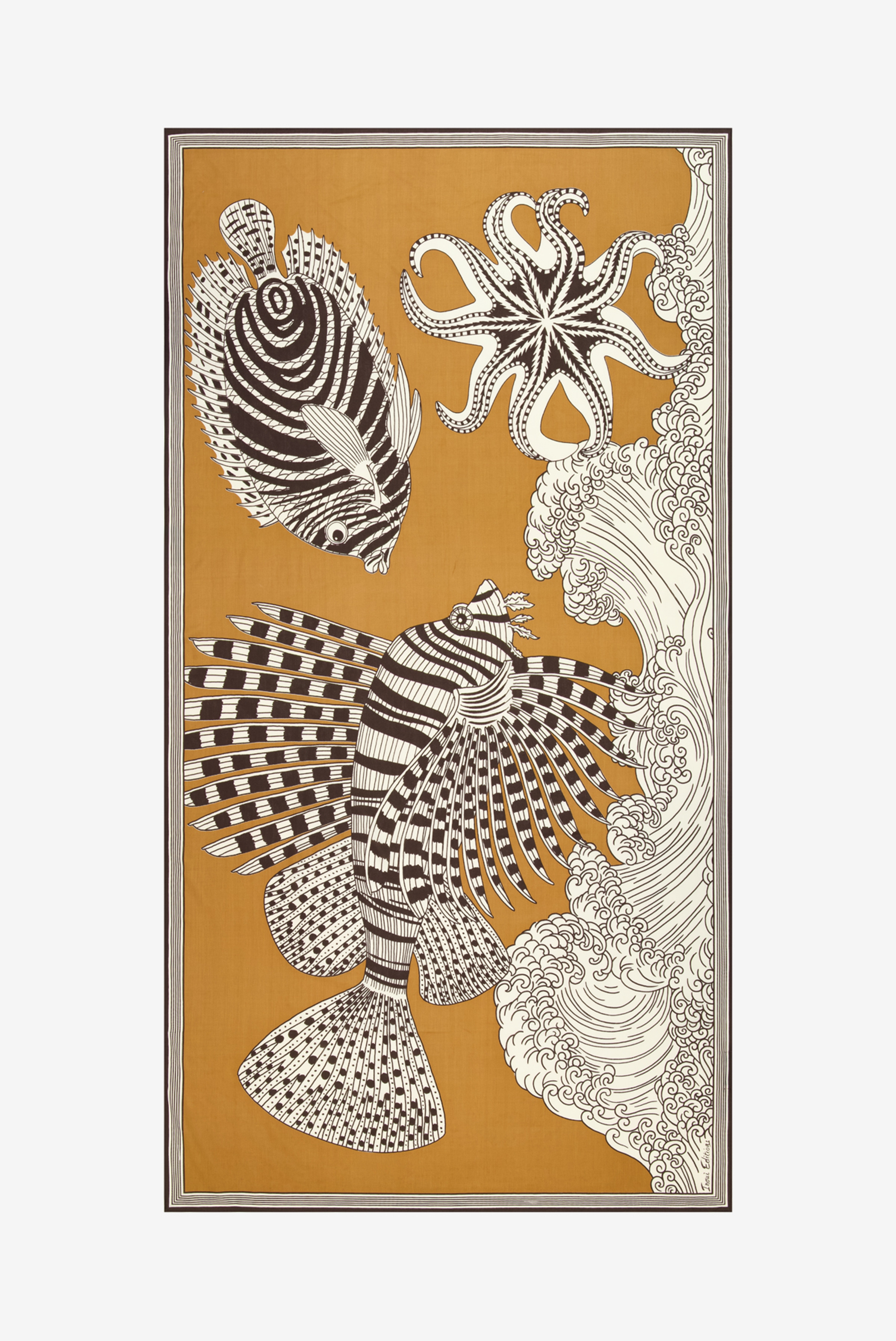 Écharpe 100 - Vague - Mordoré