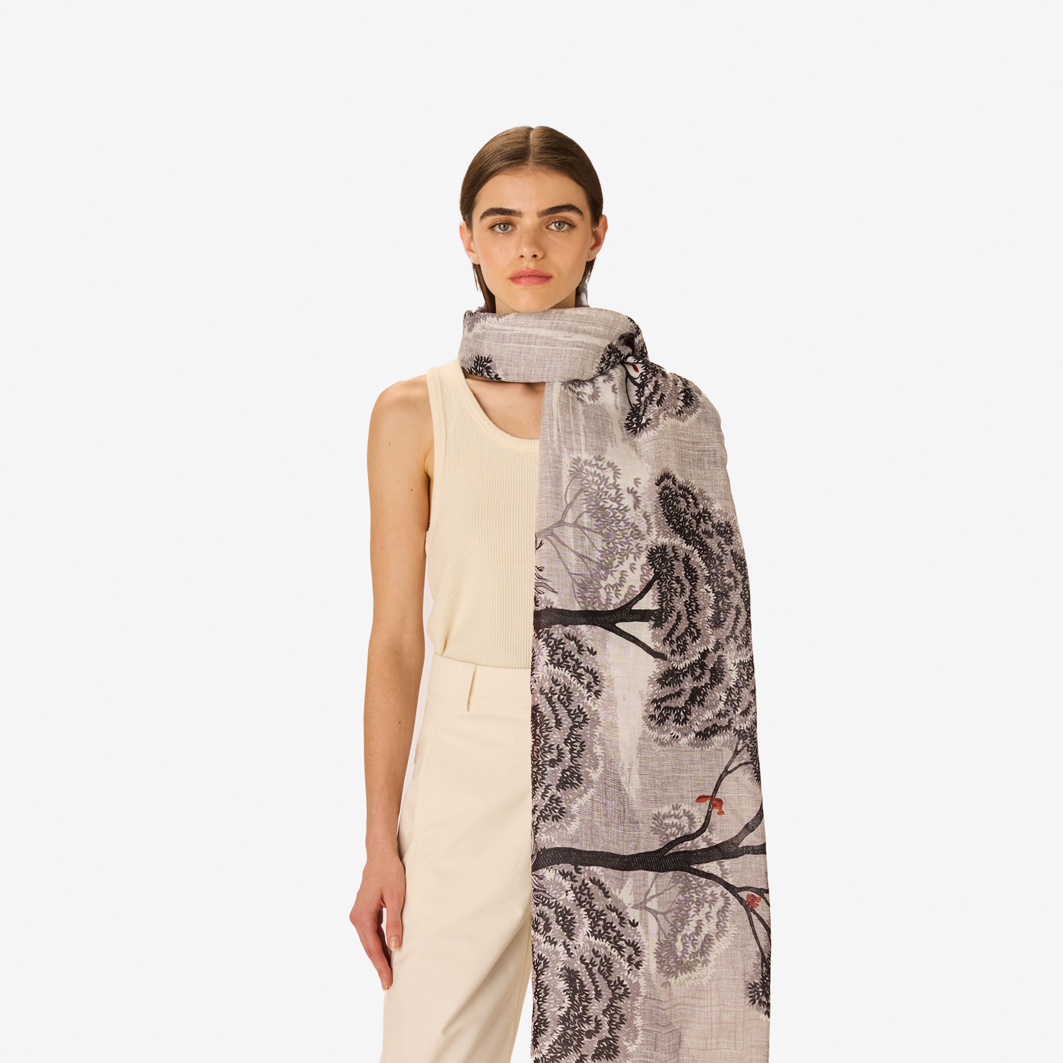 Scarf 70 - Ambroise - Grey