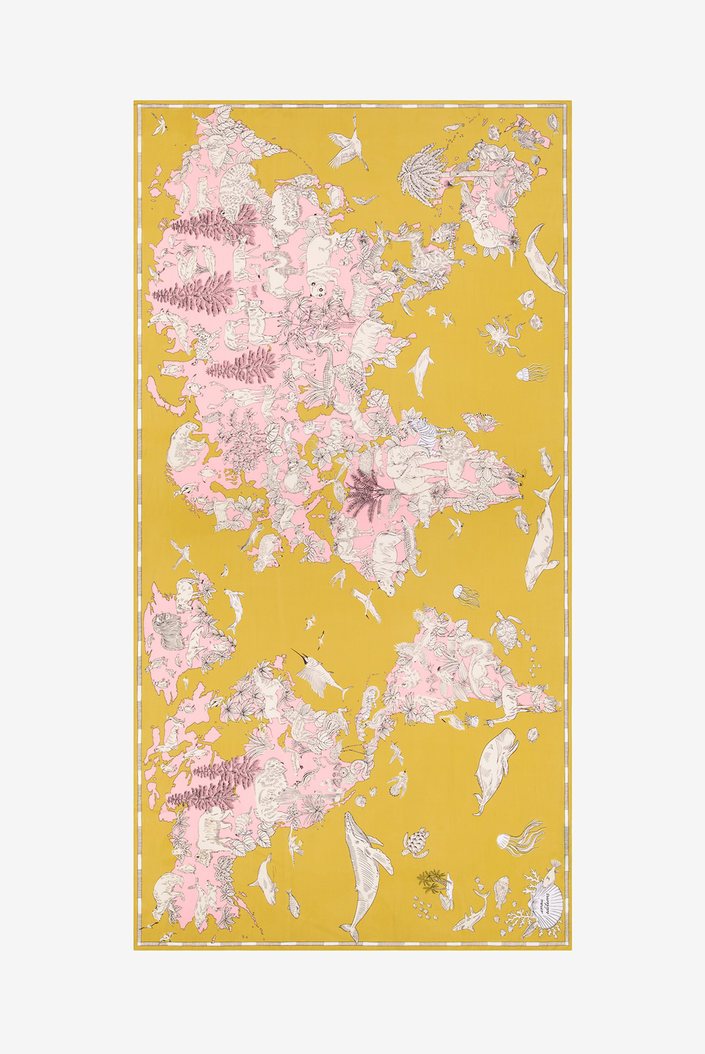 Écharpe 100 - Atlas - Jaune