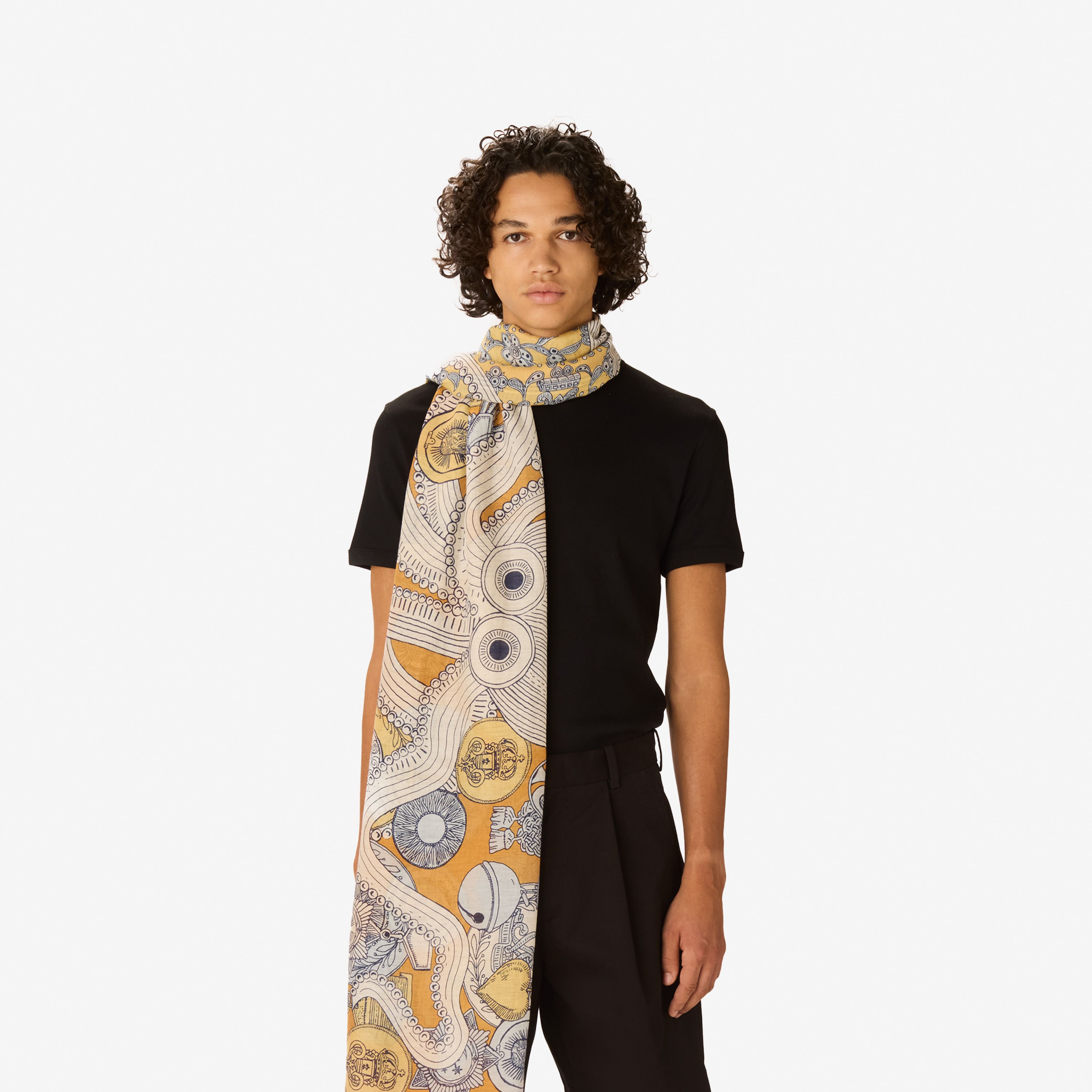 Écharpe 100 - Octopus - Mordoré