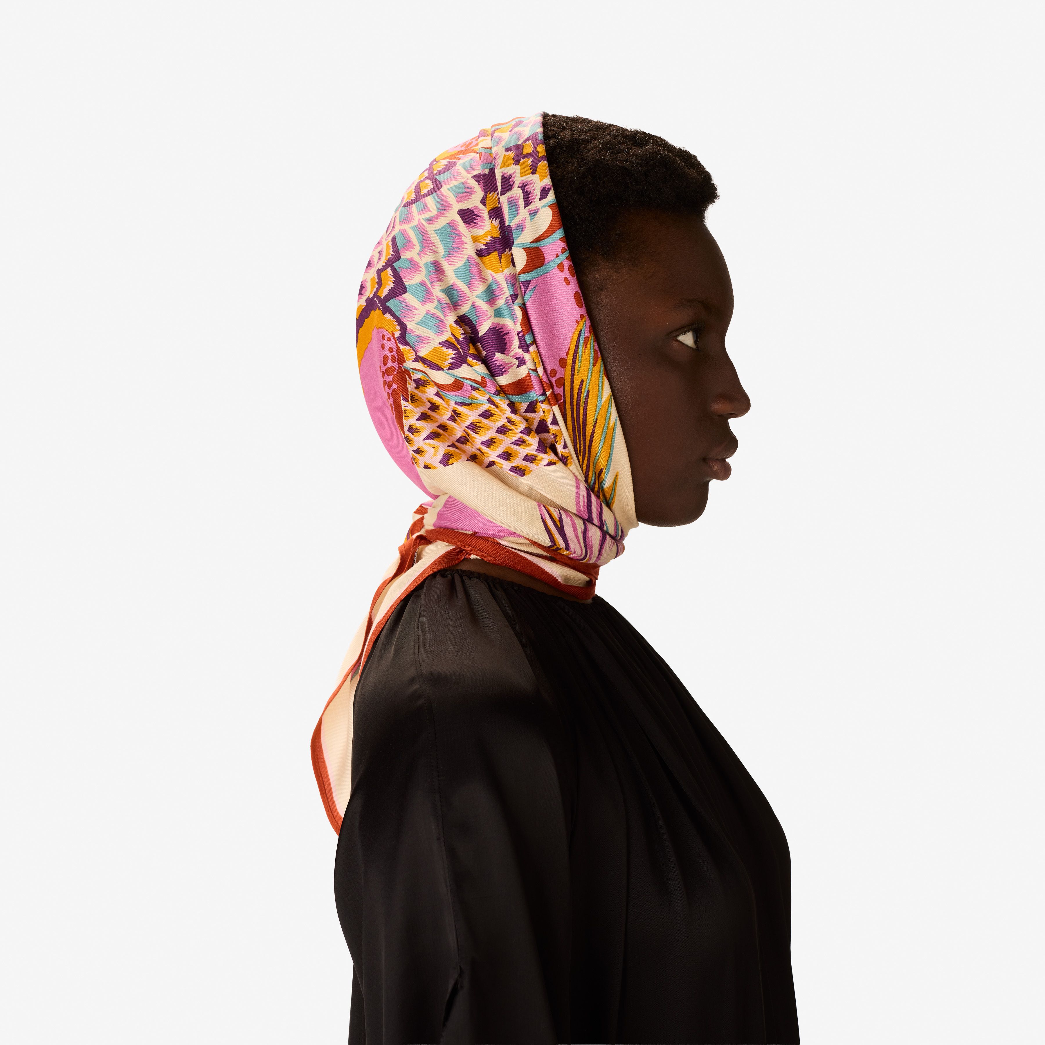 Square 100 - Croco - White