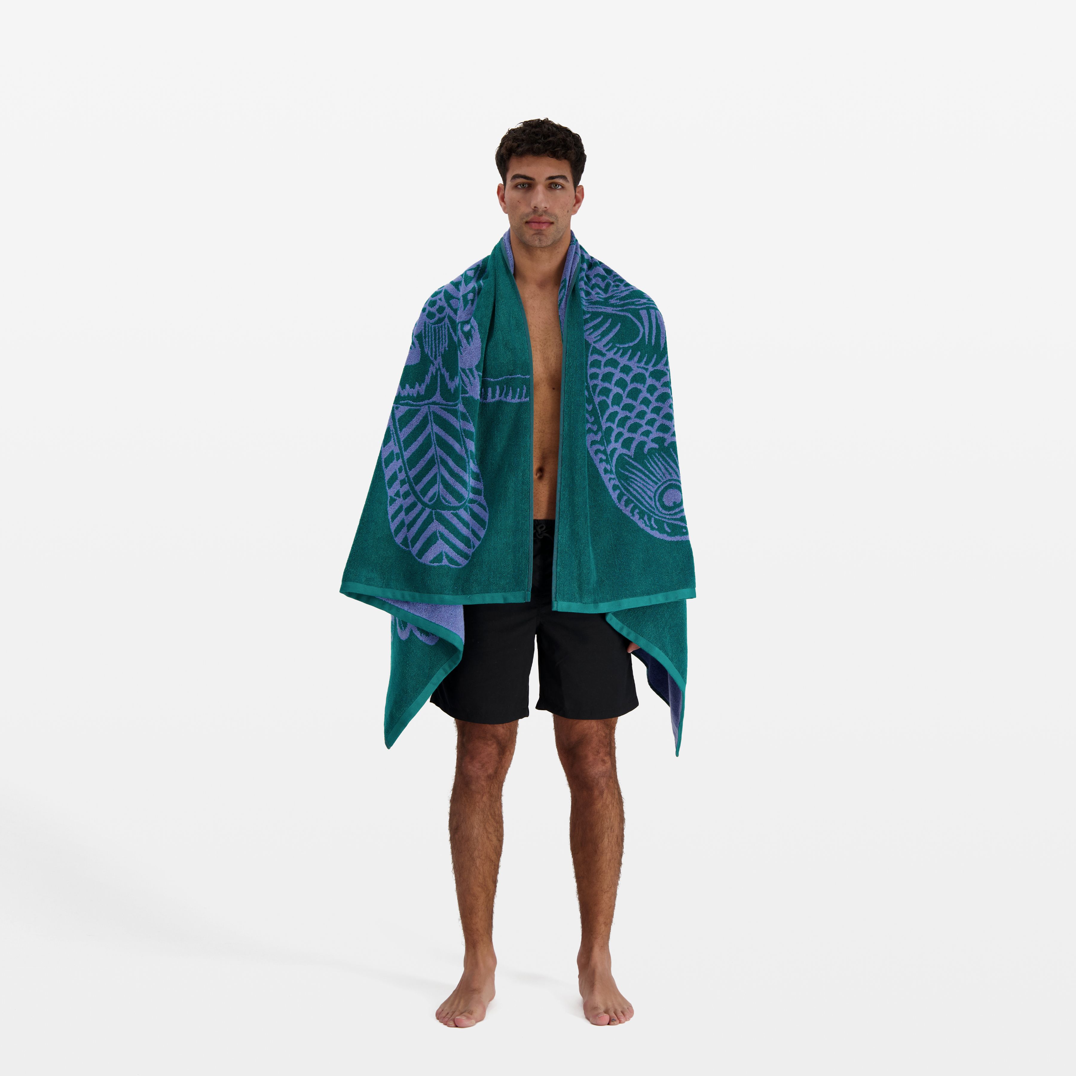 Serviette de Plage - Toucan - Lavande