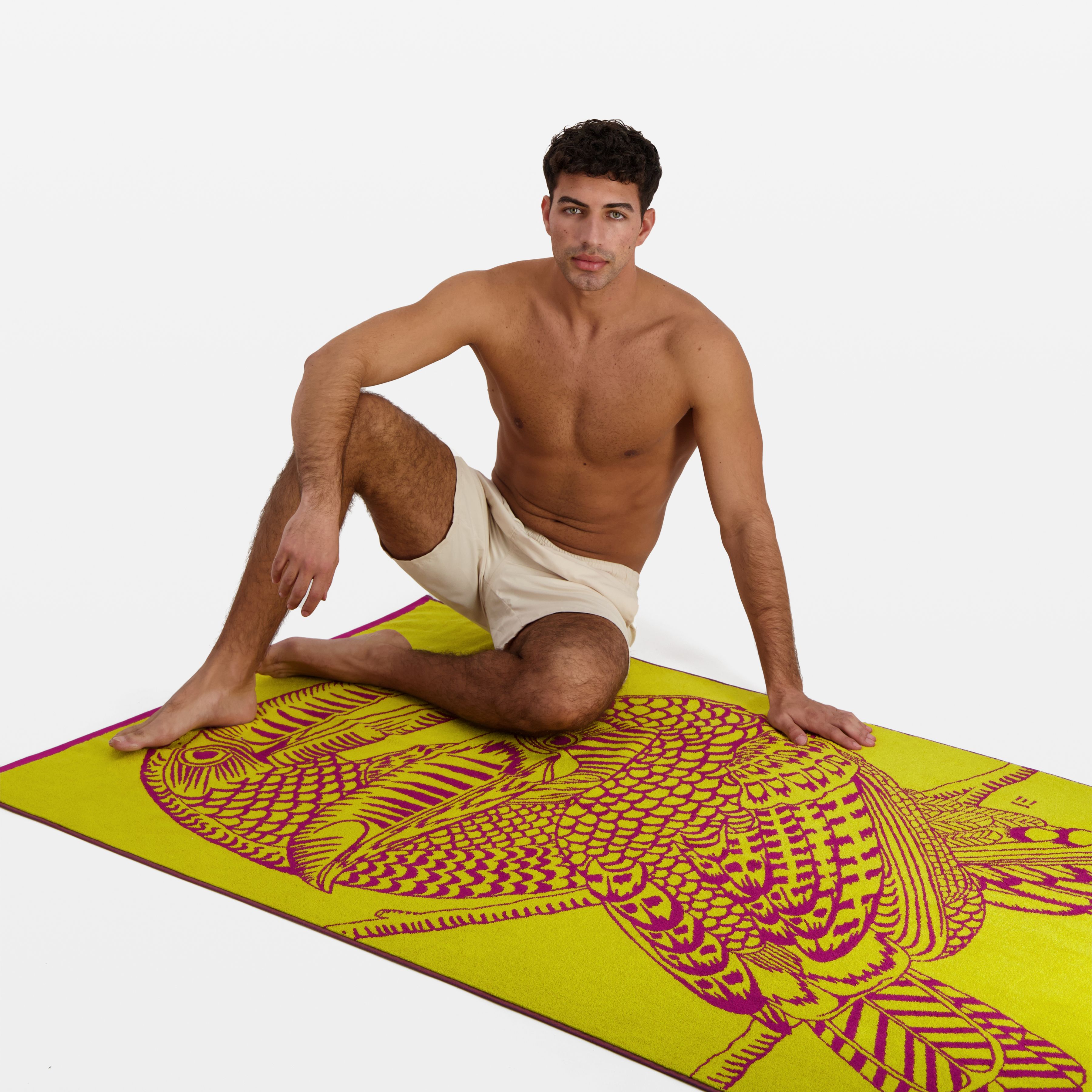 Beach Towel - Toucan - Yellow