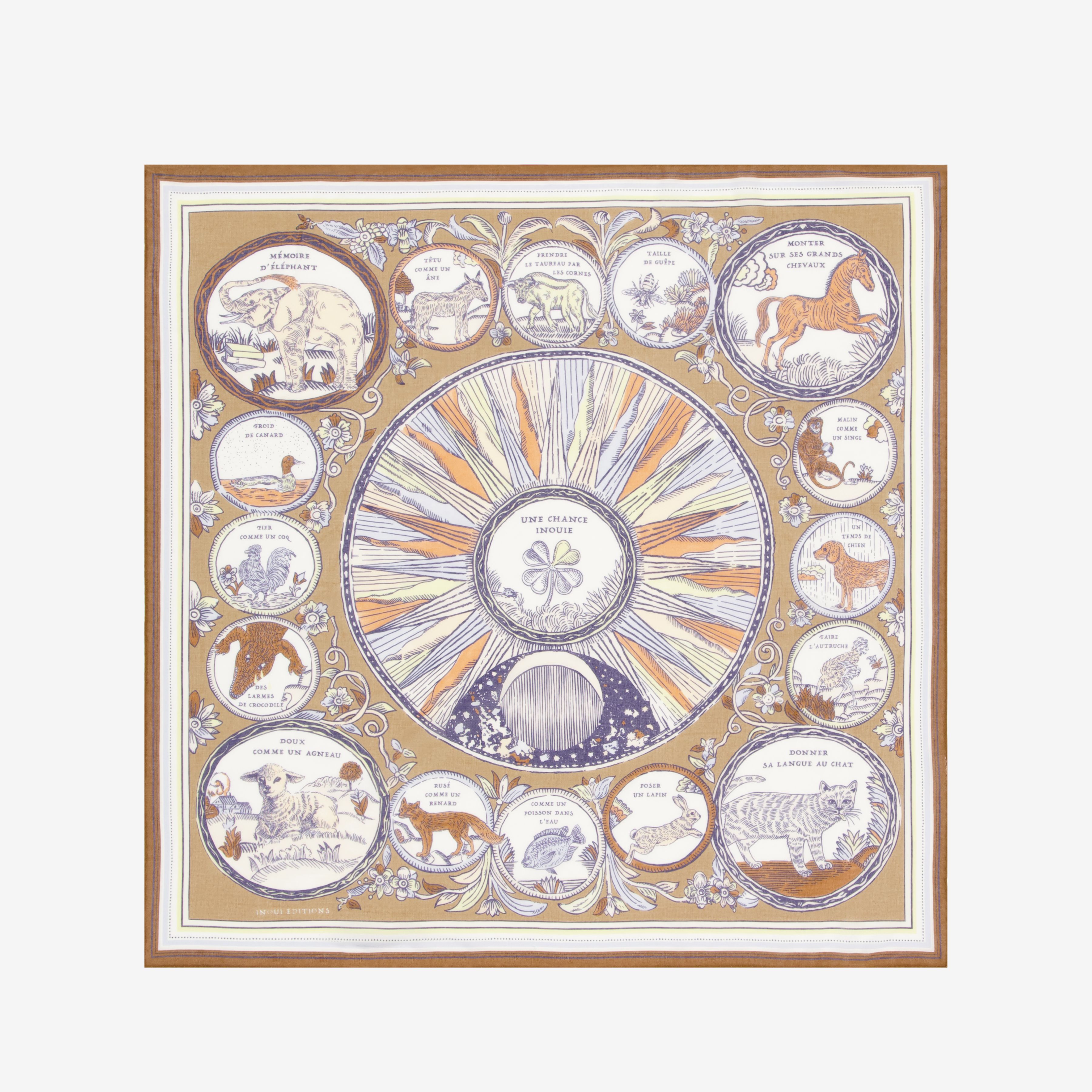 Carré 70 Coton - Chance Inoui - Mordoré