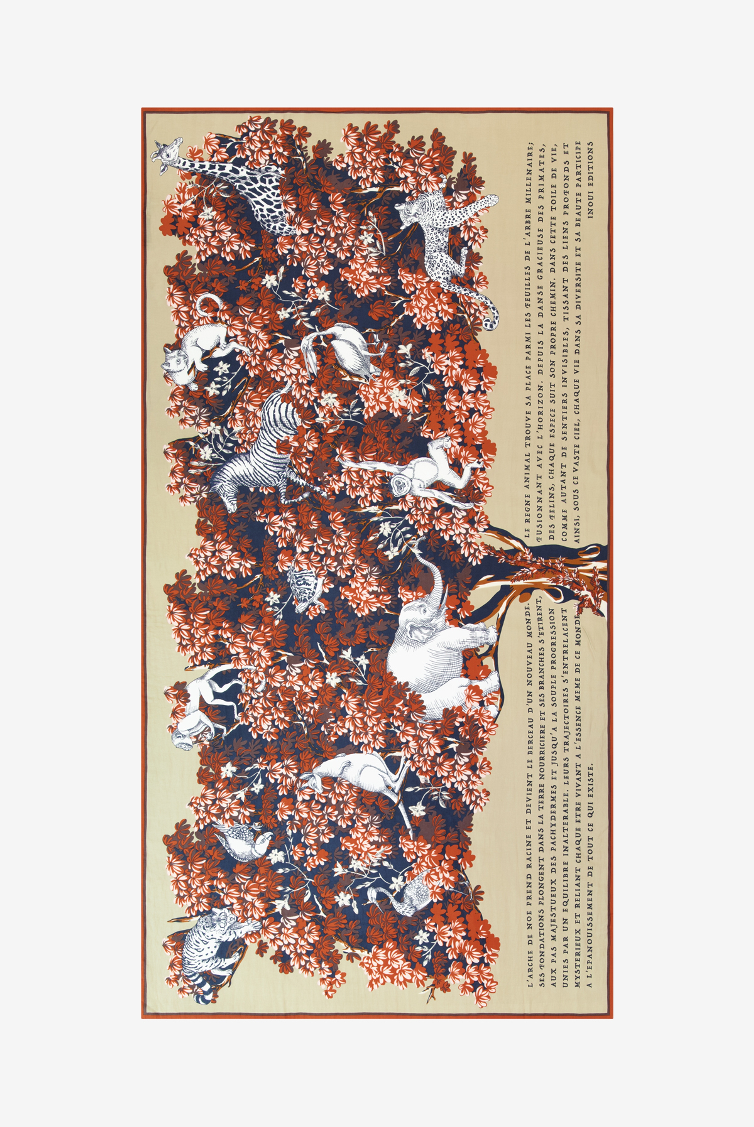 Écharpe 100 - Bestiaire - Poudre