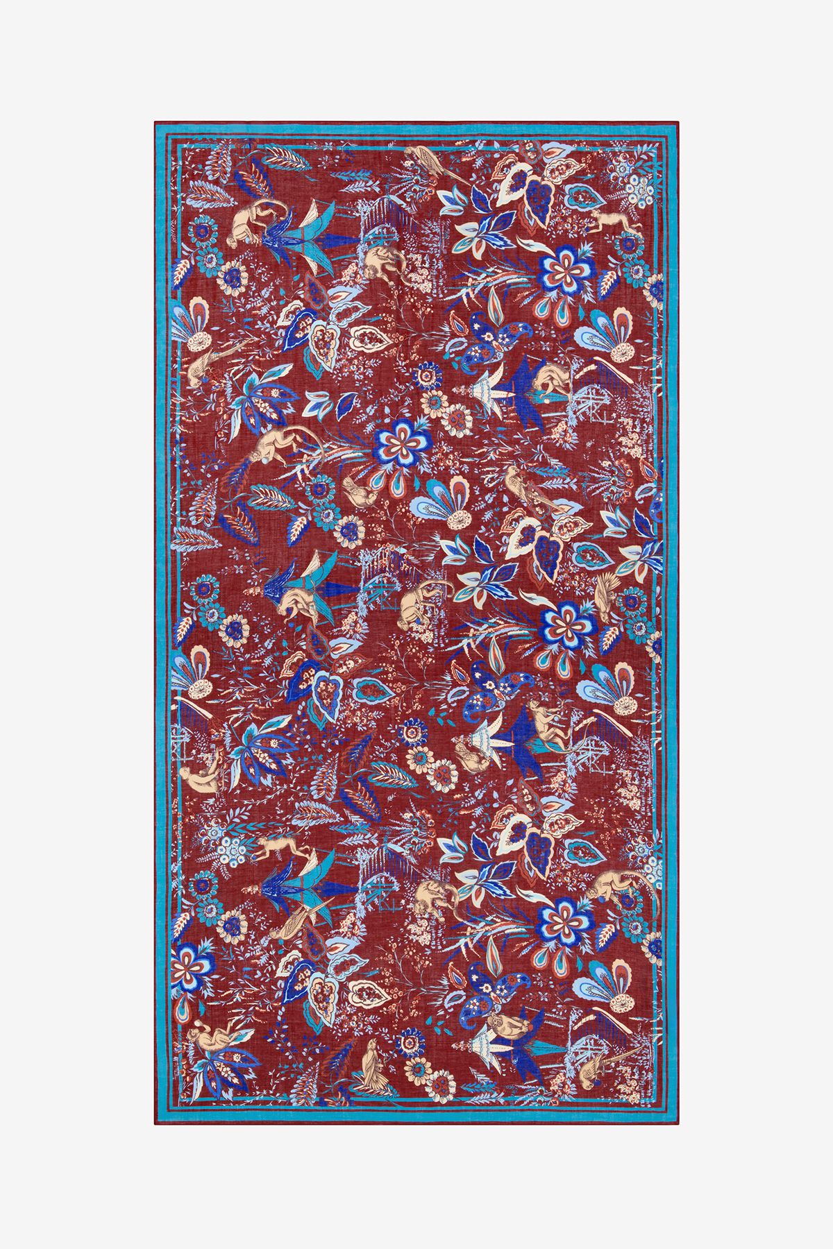 Écharpe 100 - Pagode - Turquoise