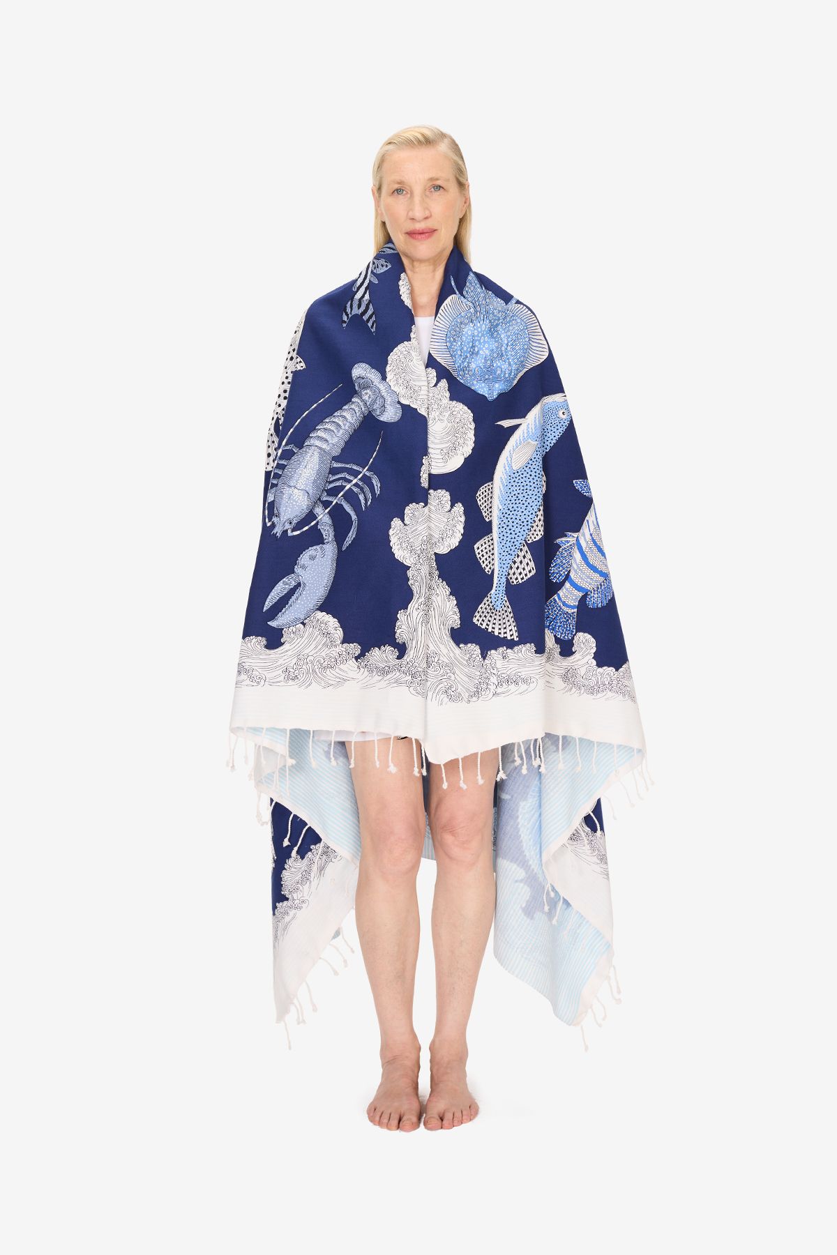 Fouta 140 - Poseidon - Bleu