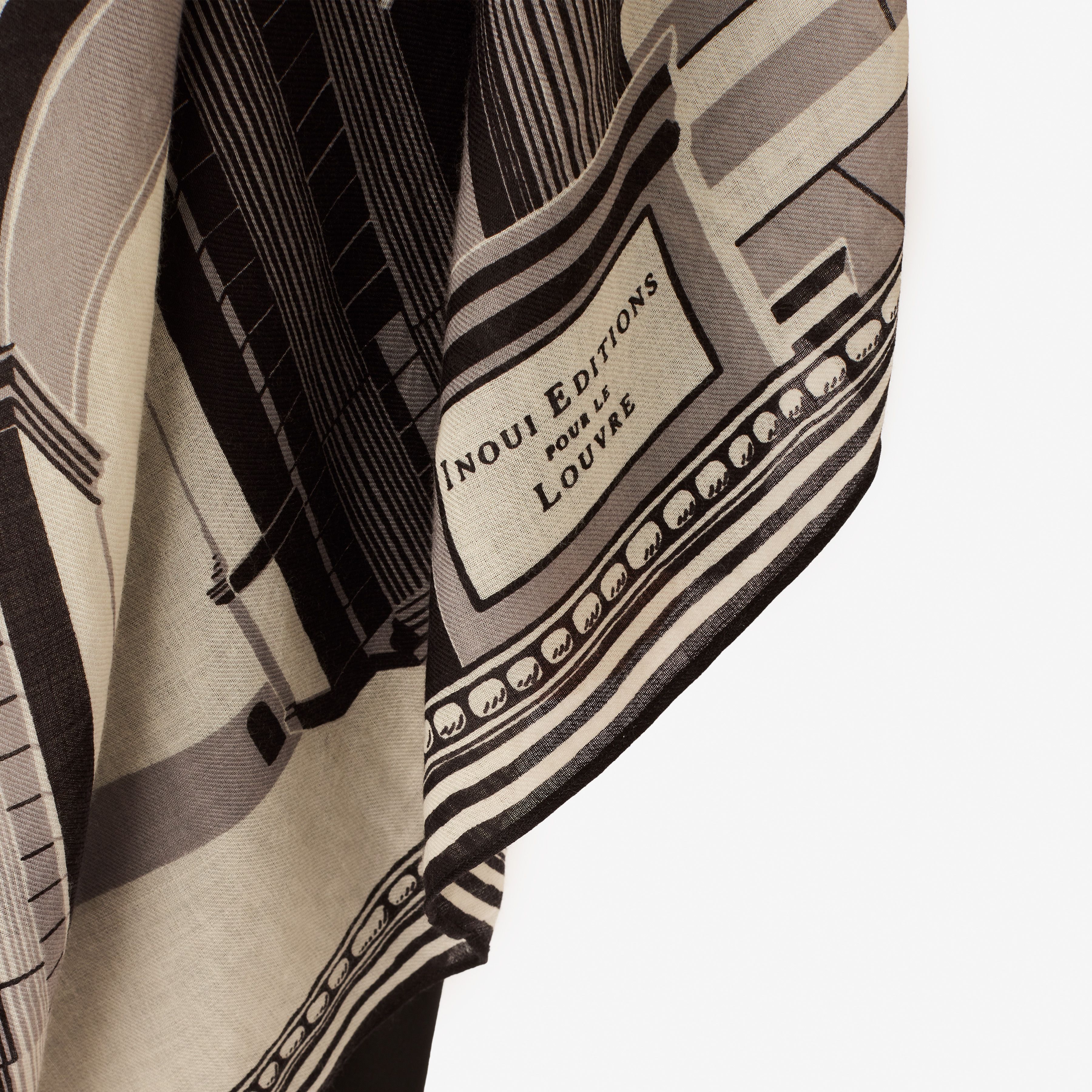 Sciarpa 100 - Architecture - Nero