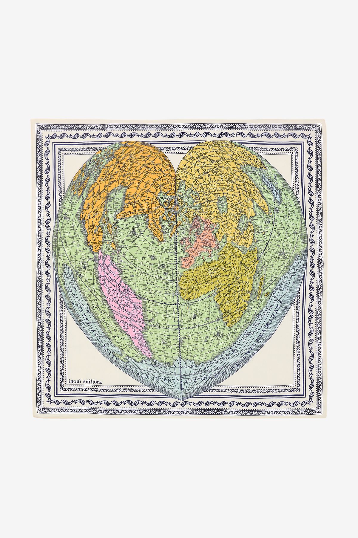 Carré 65 - Mappemonde - Blanc