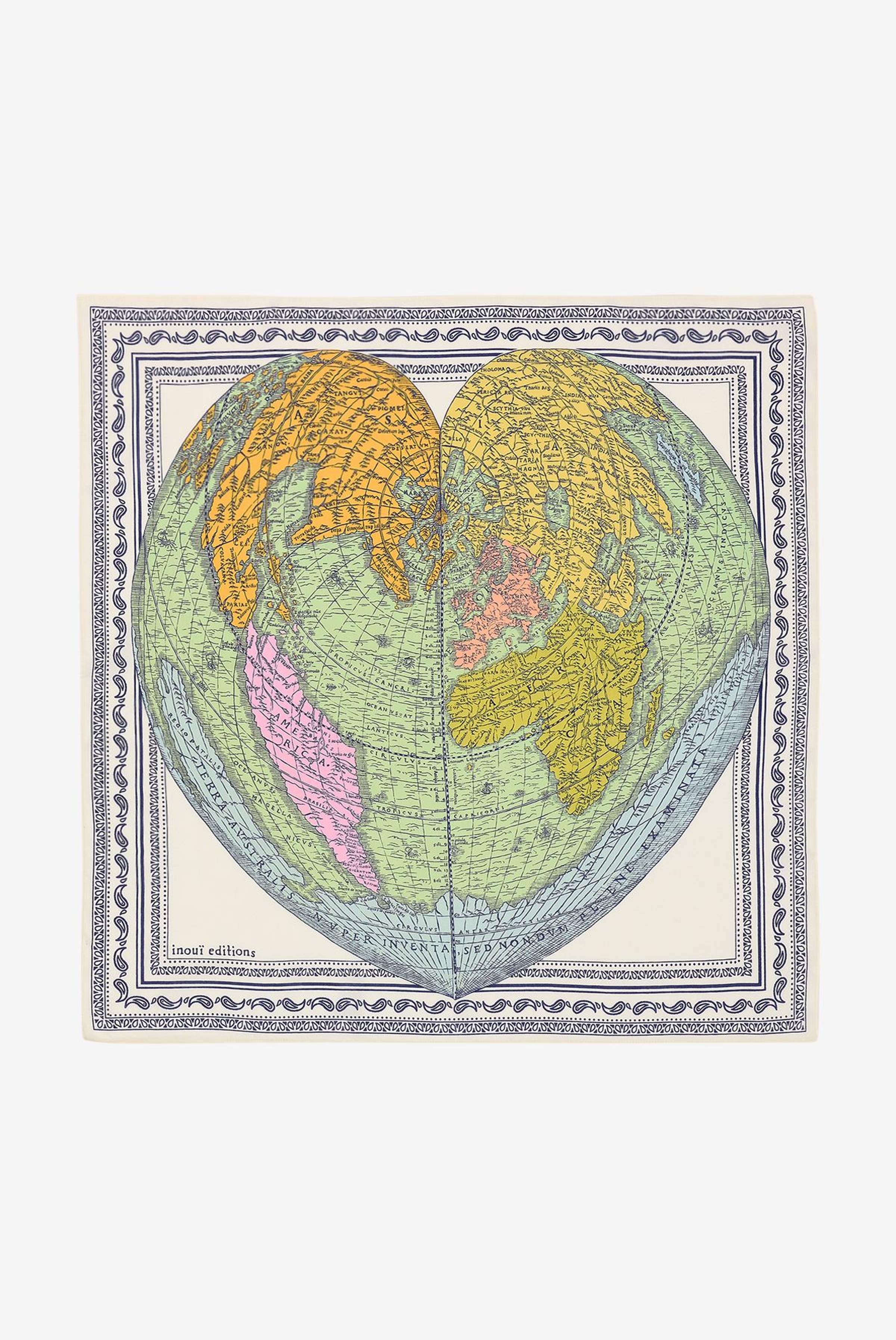 Carré 65 - Mappemonde - Blanc