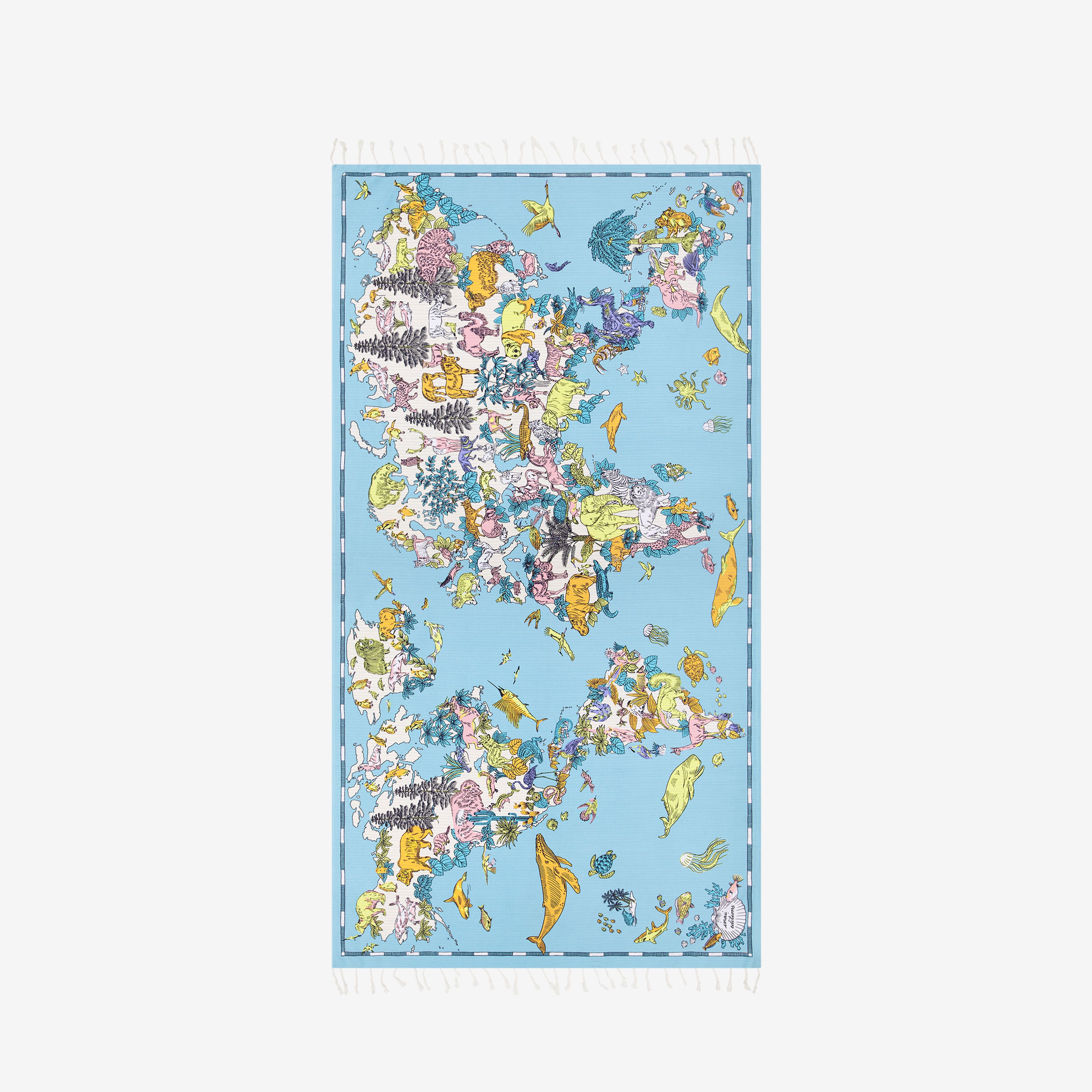 Fouta 100 - Atlas - Bleu