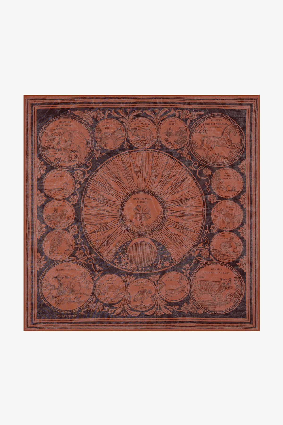 Carré 70 Coton - Chance Inoui - Marron