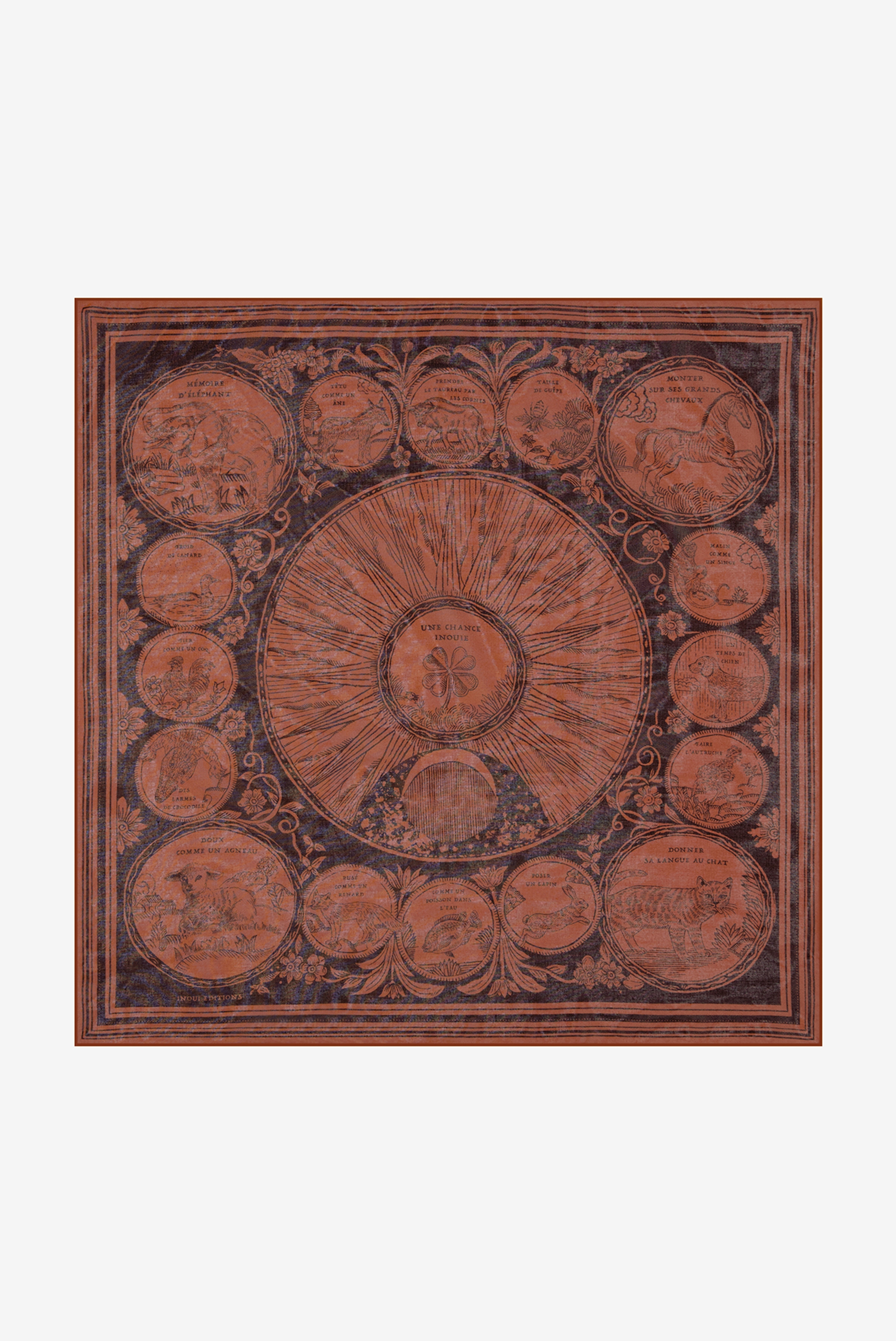 Carré 70 Coton - Chance Inoui - Marron