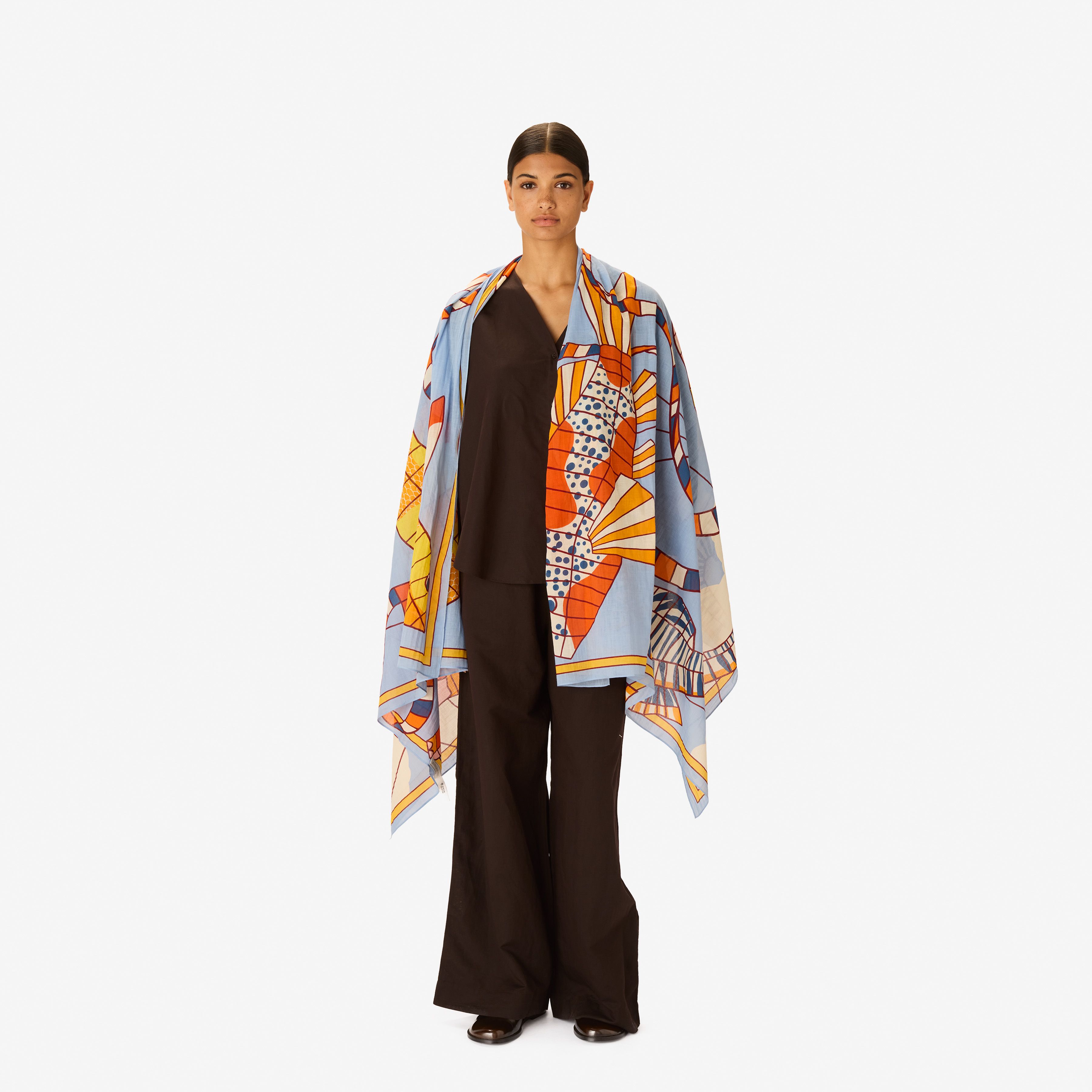 Scarf 100 - Cerfs Volants - Orange