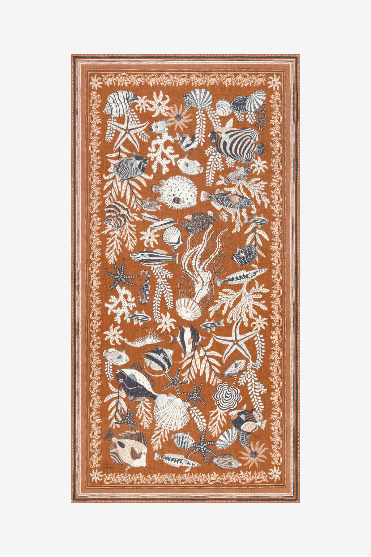 Écharpe 100 - Neptune - Mordoré