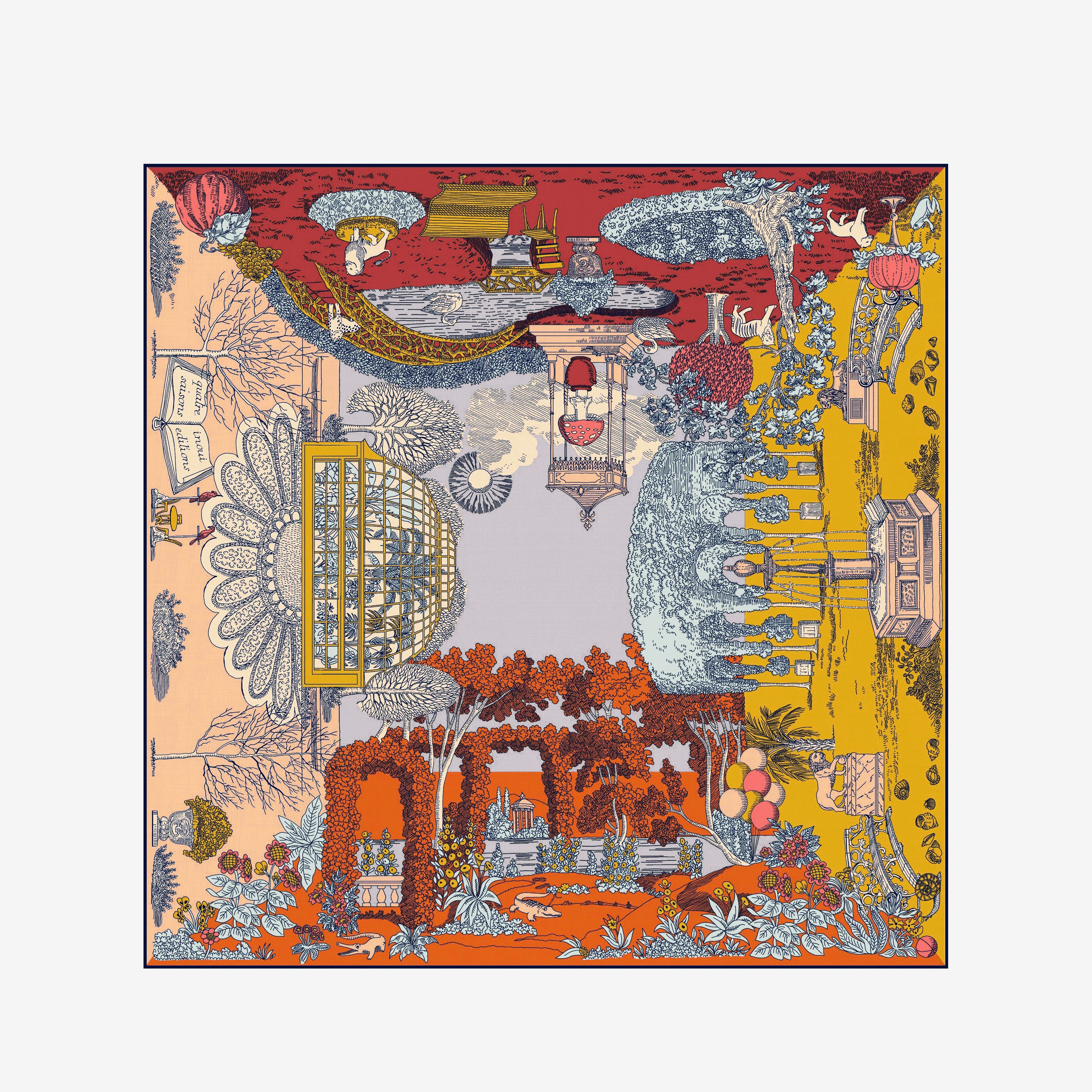 Quadratisches 100 - Quatre Saisons - Herbst