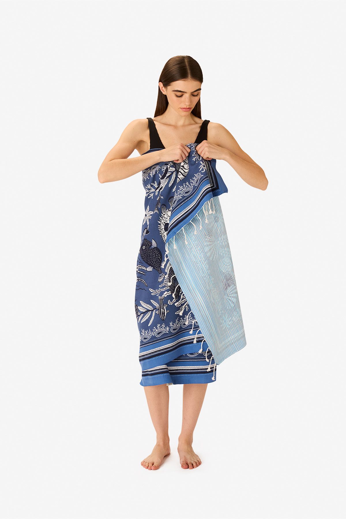 Fouta 100 - Neptune - Bleu