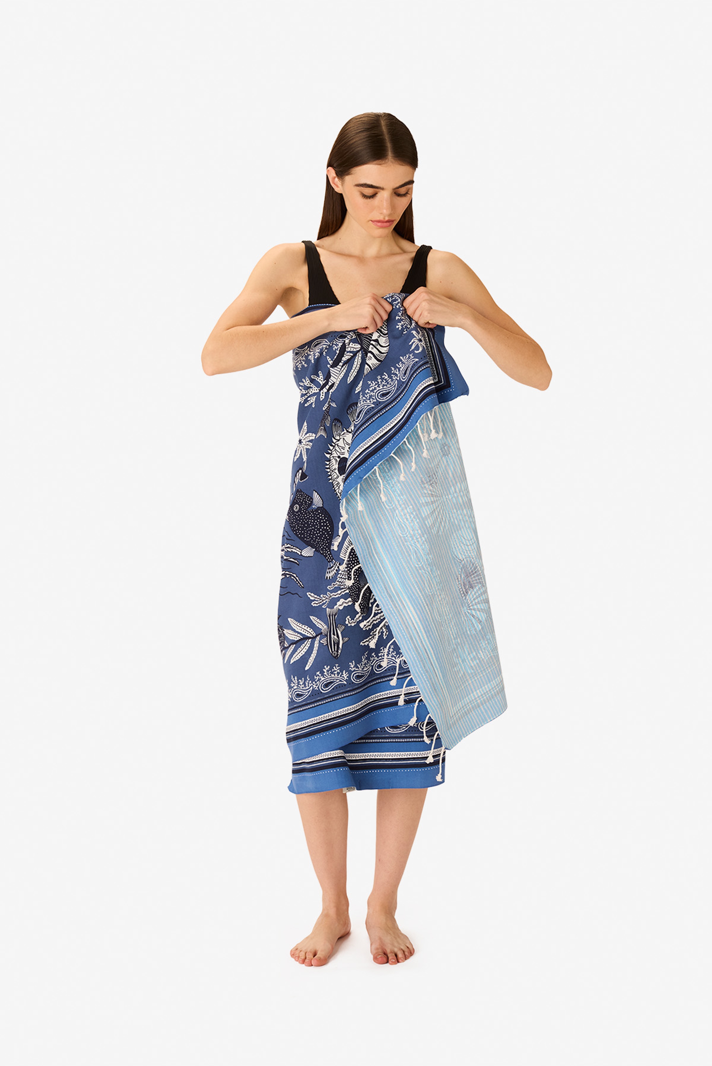 Fouta 100 - Neptune - Bleu