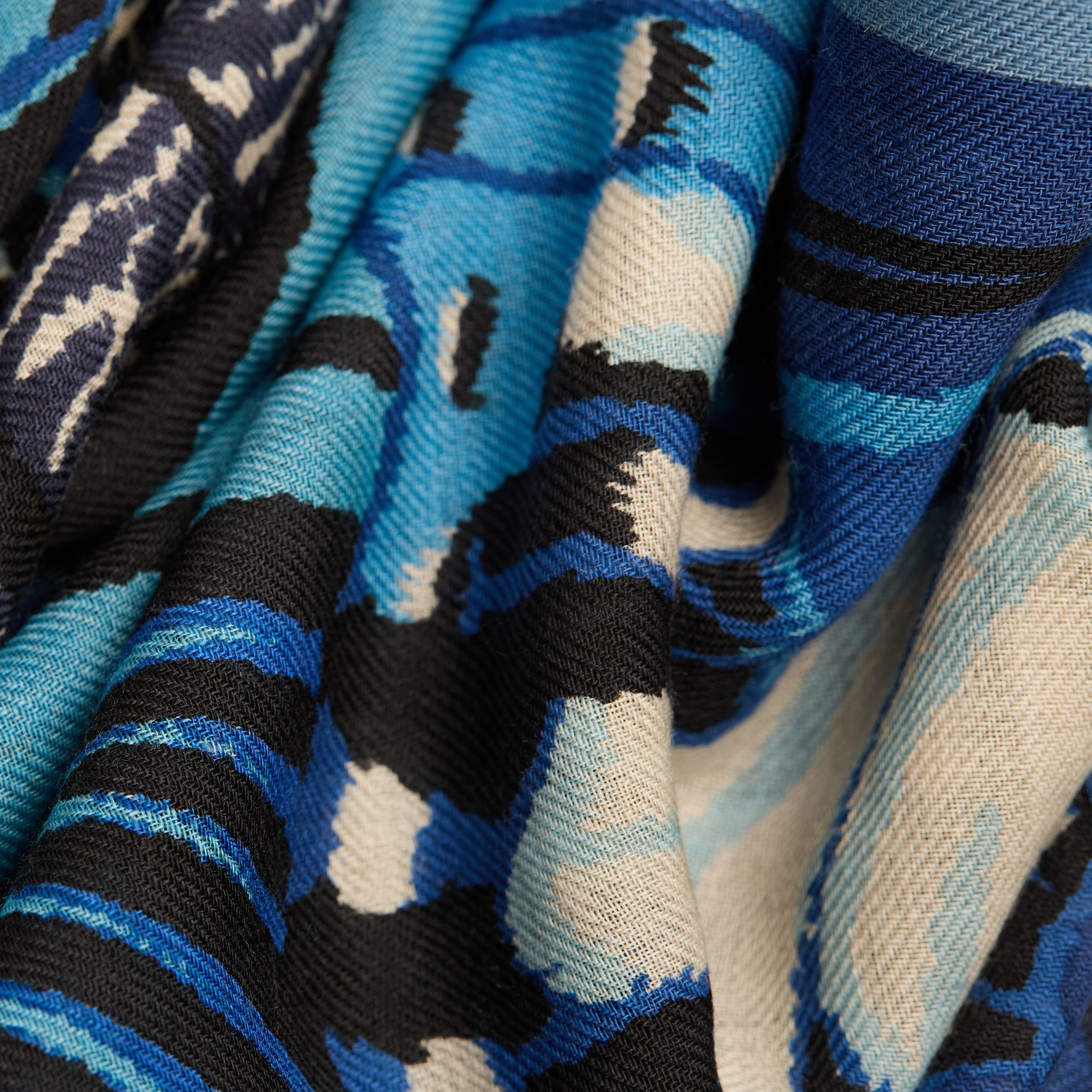 Scarf 70 - Papillons - Blue