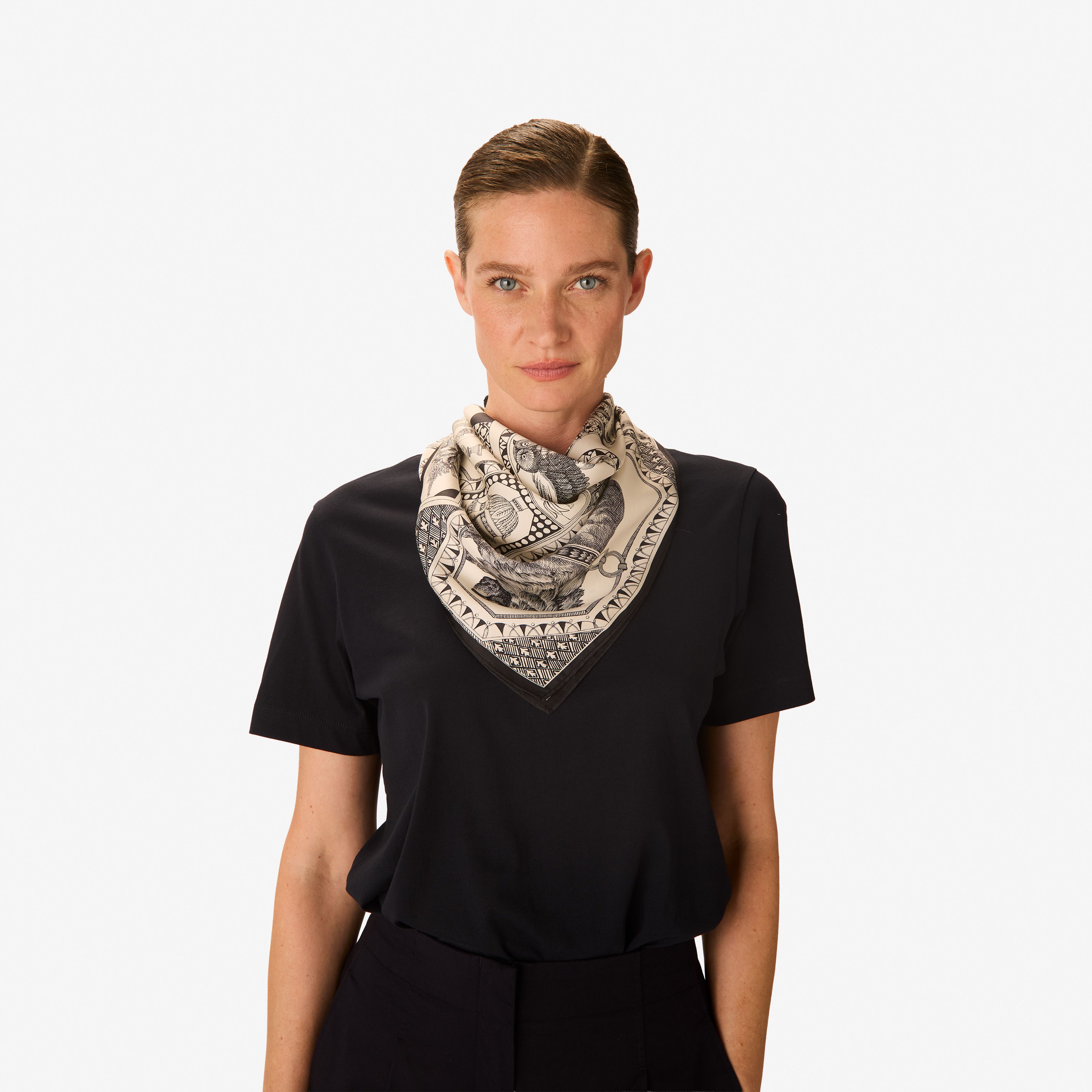 Carré 65 - Barocco - Noir