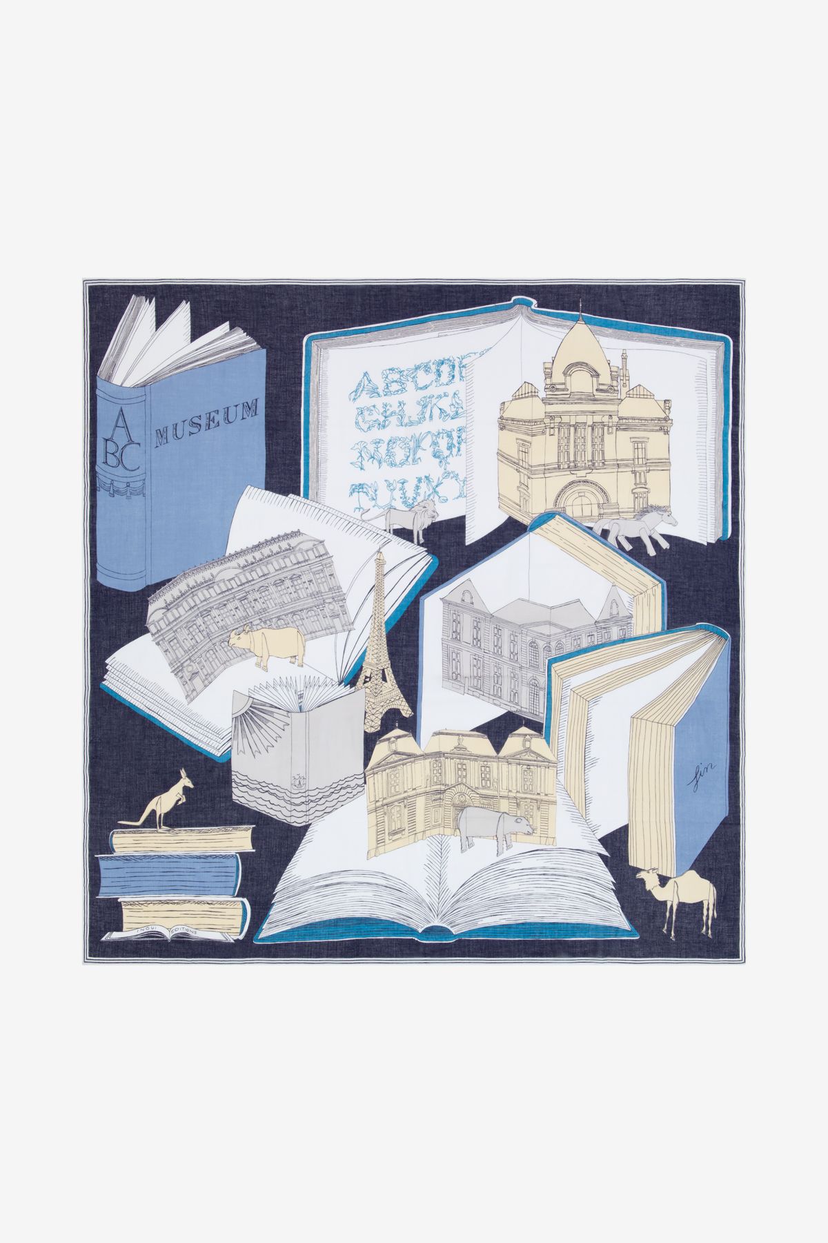 Carré 130 - Museum - Bleu Marine