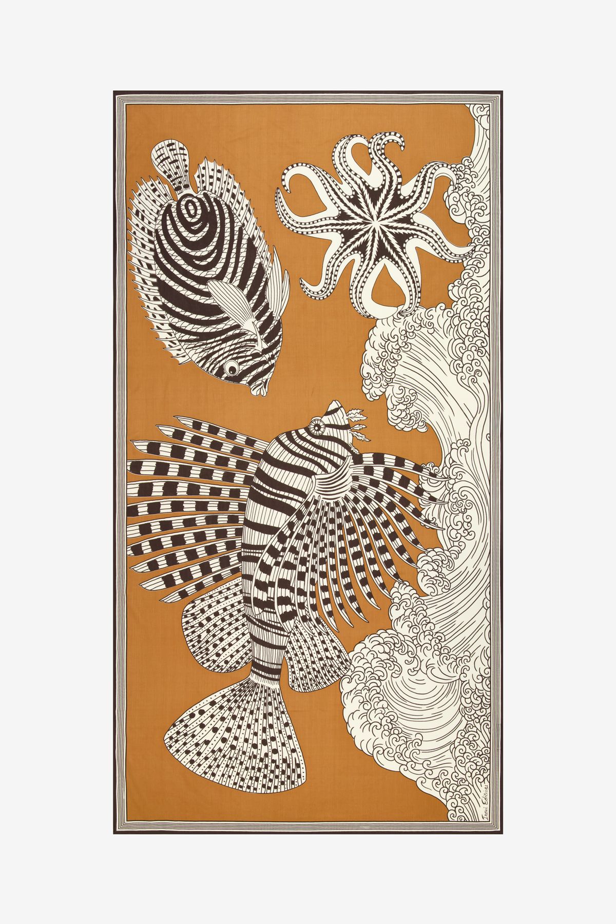 Écharpe 100 - Vague - Mordoré