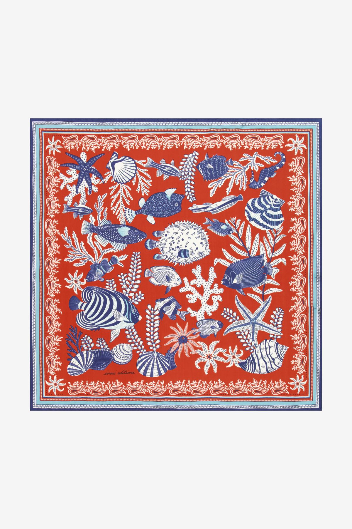 Carré 65 - Neptune - Terracotta