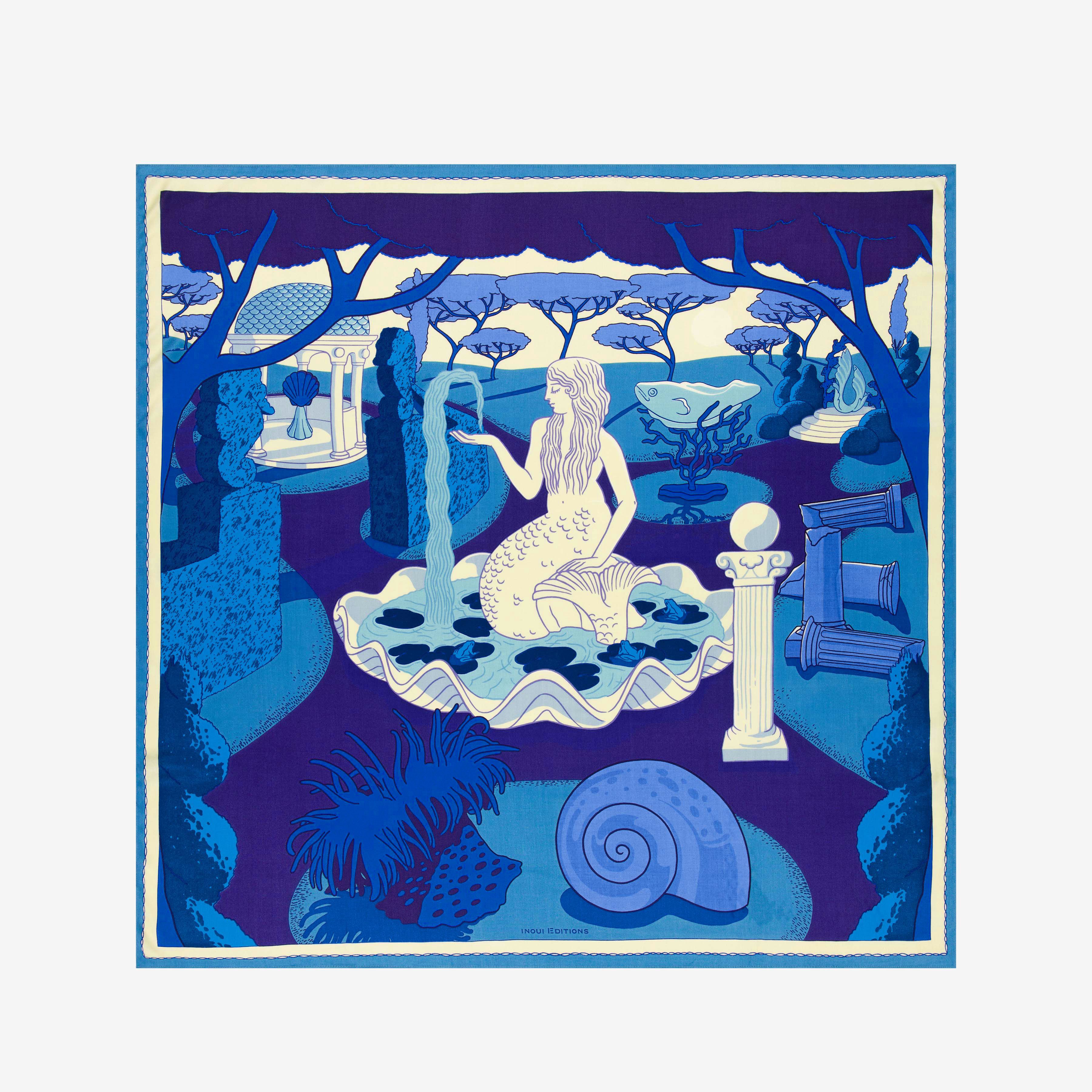 Carré 100 - Jardin - Bleu